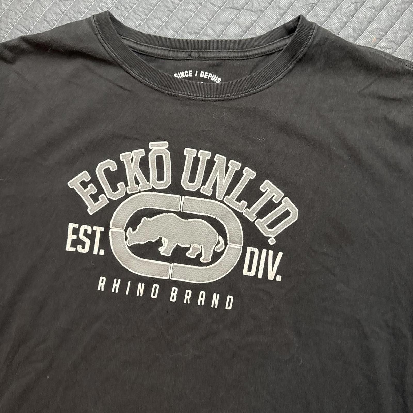 Ecko Unltd. y2k Ecko Unltd rhino logo t-shirt mens xxl Size US XXL / EU 58 / 5 - 1 Thumbnail