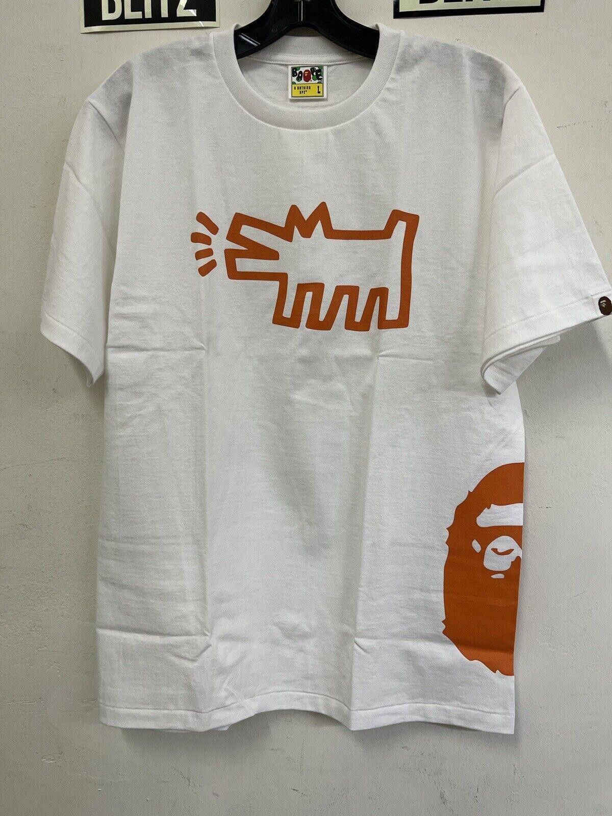 Bape BAPE Keith Haring Foundation Tee 1 White A Bathing Ape L Size US L / EU 52-54 / 3 - 1 Thumbnail