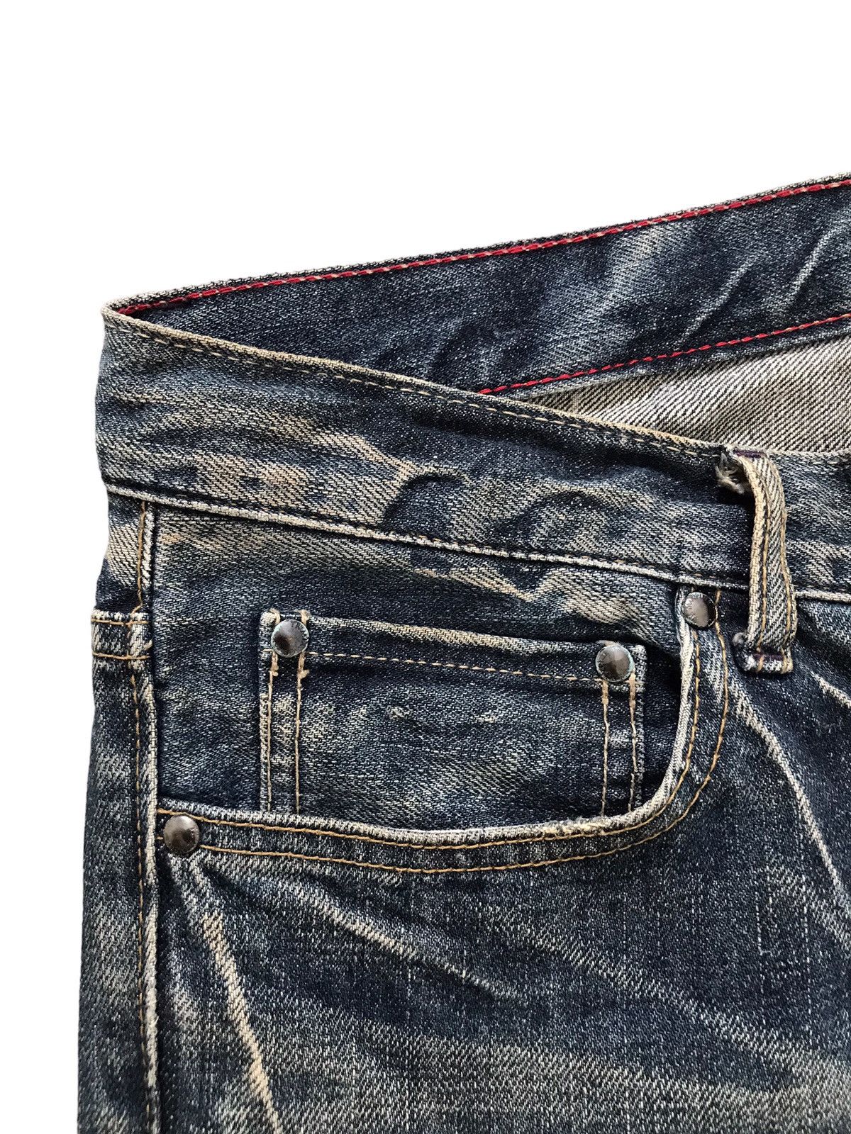 Takeo Kikuchi Takeo Kikuchi Yakuza Yanki Painted Art Denim Jeans Size US 32 / EU 48 - 8 Thumbnail