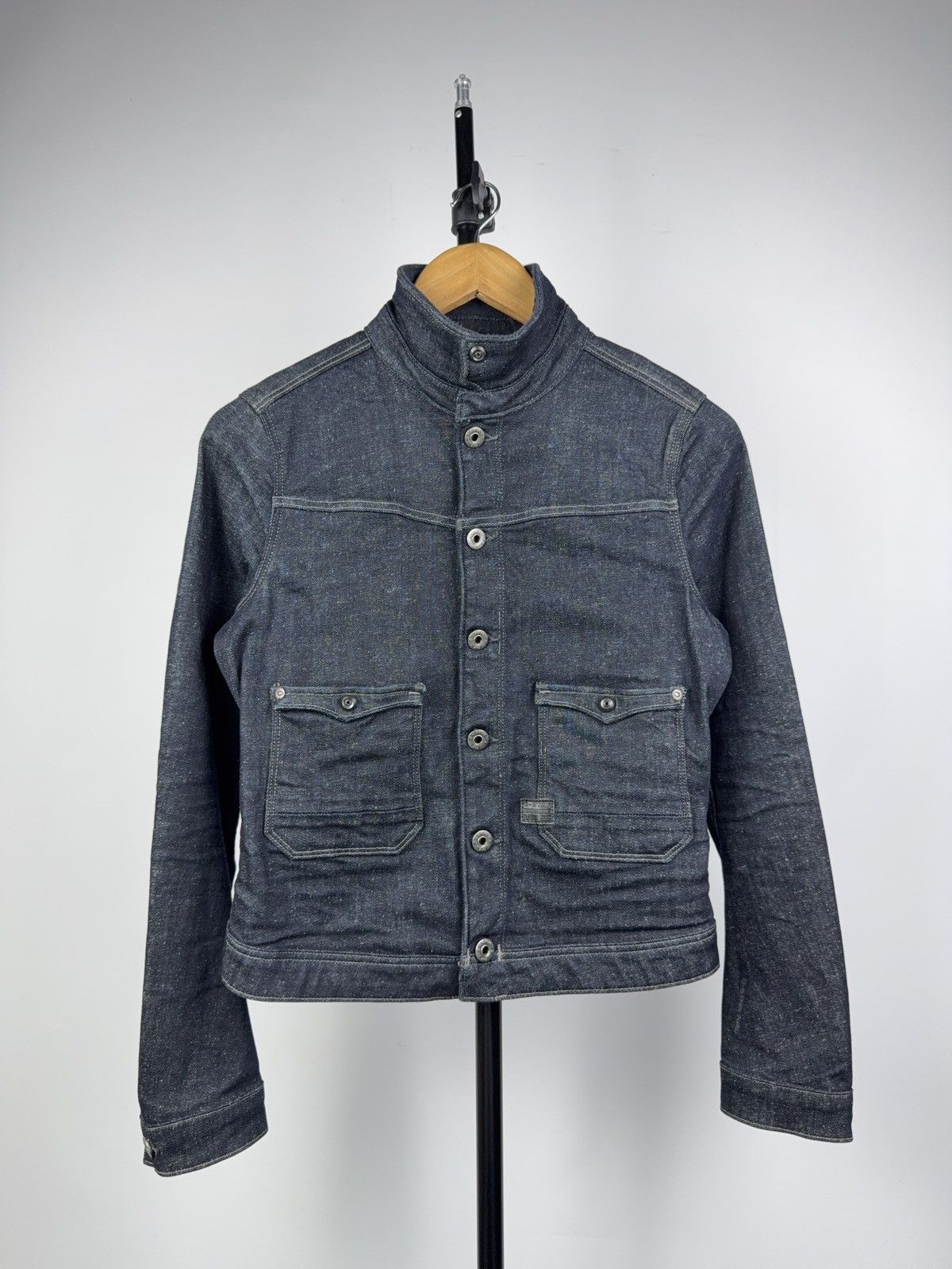 G-Star RAW Women Structured Y2K Denim Jacket Dark Indigo S