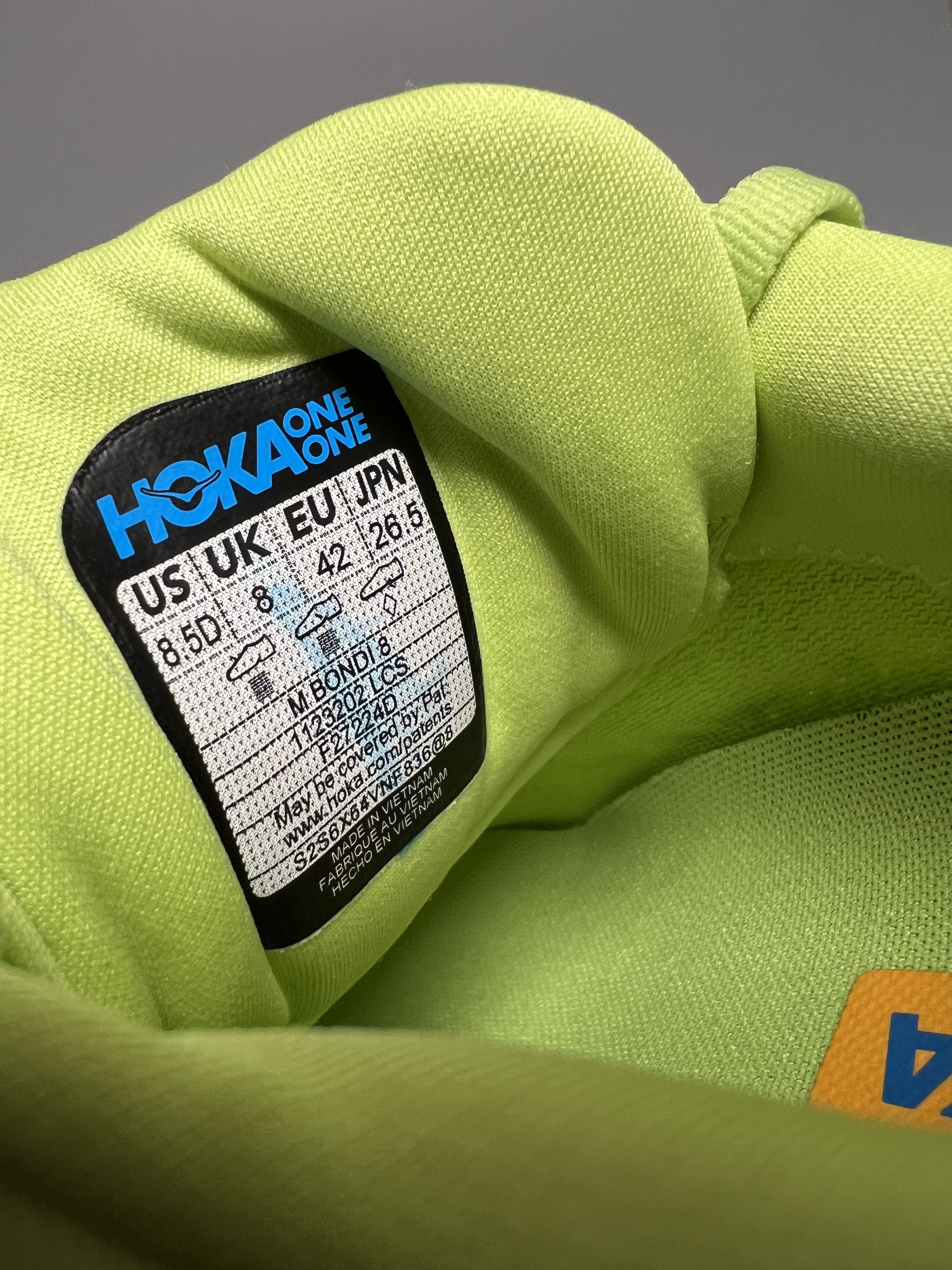Hoka 8.5D Hoka One One Bondi 8 Men's Running Shoes Walking Gym Size US 8.5 / EU 41-42 - 10 Thumbnail