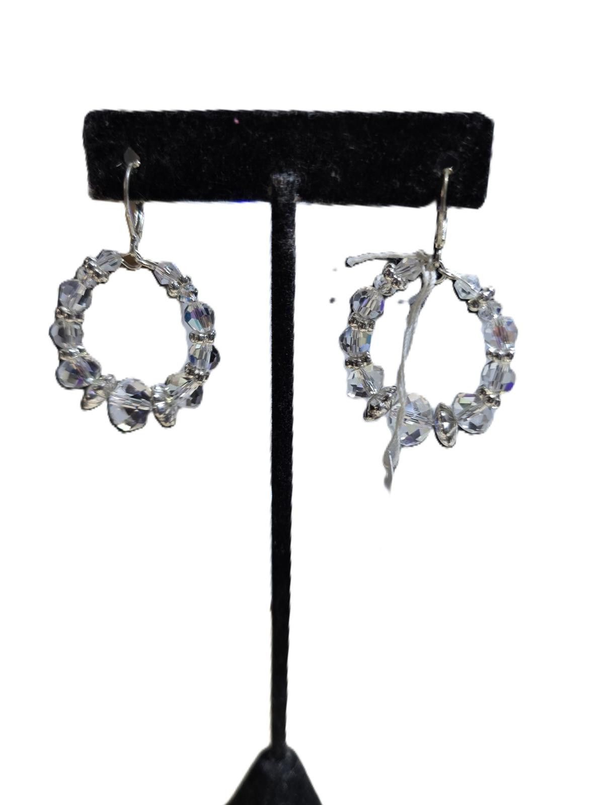 The Unbranded Brand Clear Round Plastic Hoop Earrings Size ONE SIZE - 2 Thumbnail
