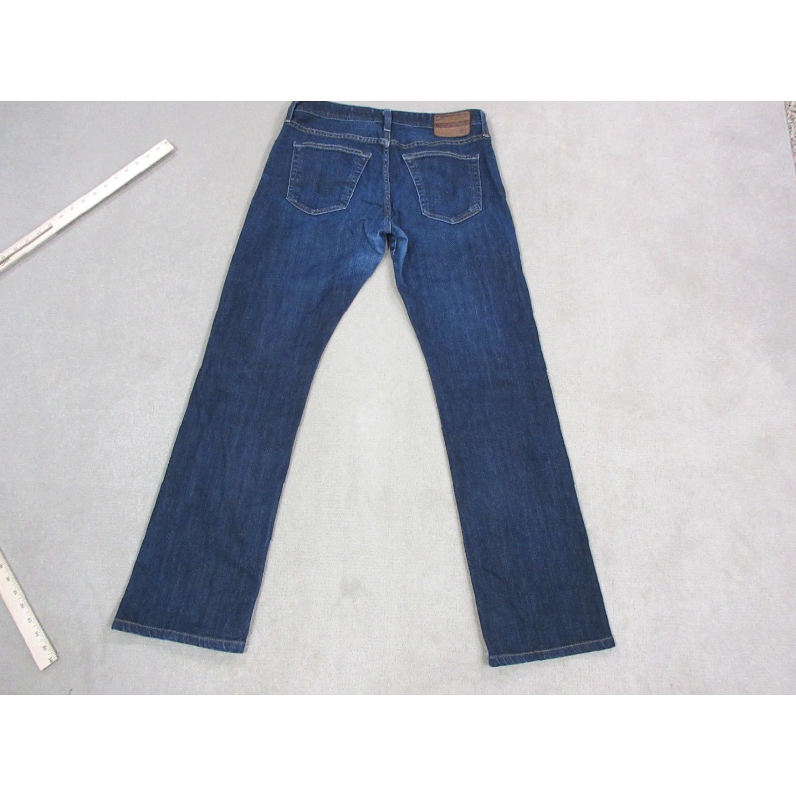 Vintage AG Adriano Goldschmied Jeans The Protege Straight Leg Mens 36 R Blue Dark Wash Size US 36 / EU 52 - 6 Thumbnail