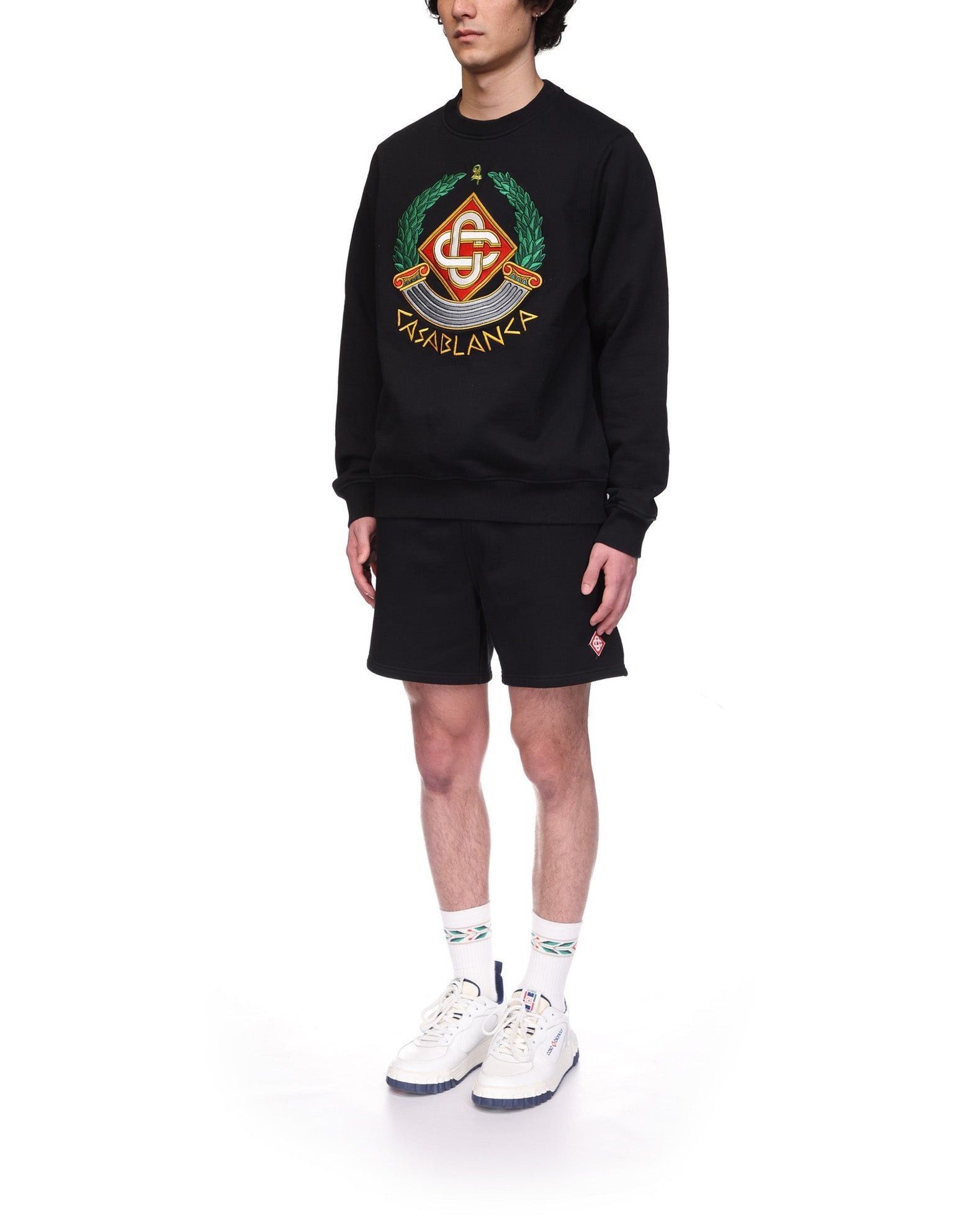 Casablanca os11x0725 Venus As A Boy Casa Crest Cotton Sweatshirt Black Size US XL / EU 56 / 4 - 3 Thumbnail