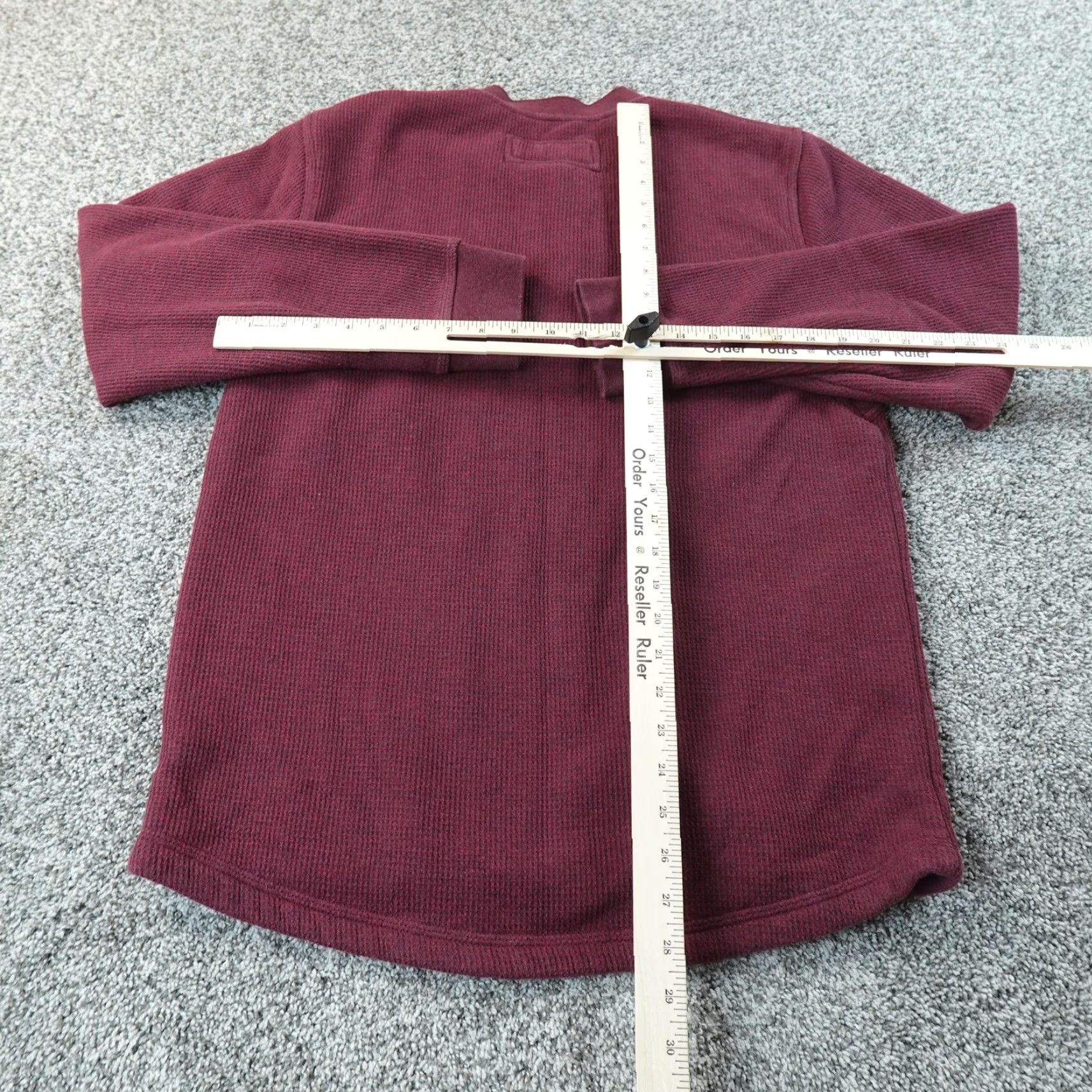 Vintage VINTAGE LL Bean Sweatshirt Mens M Red Henley Waffle Knit Fleece Lined Thermal Katahdin Size US M / EU 48-50 / 2 - 5 Thumbnail