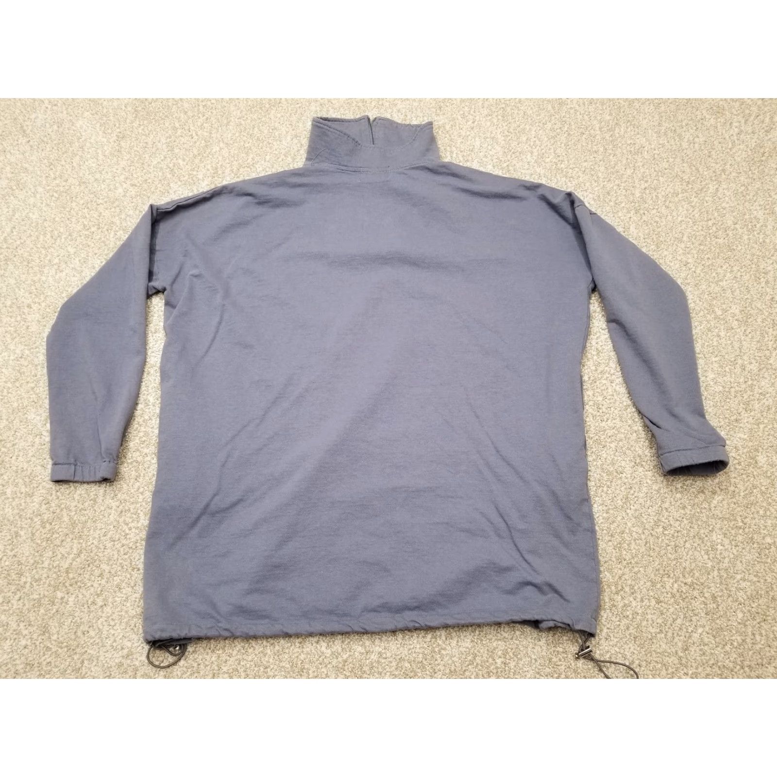 Vintage VINTAGE Salty Hoodie Mens M Steel Gray 1/4 Zip Pullover Highneck Casual Sweatshirt Gray Logo Size US M / EU 48-50 / 2 - 5 Thumbnail