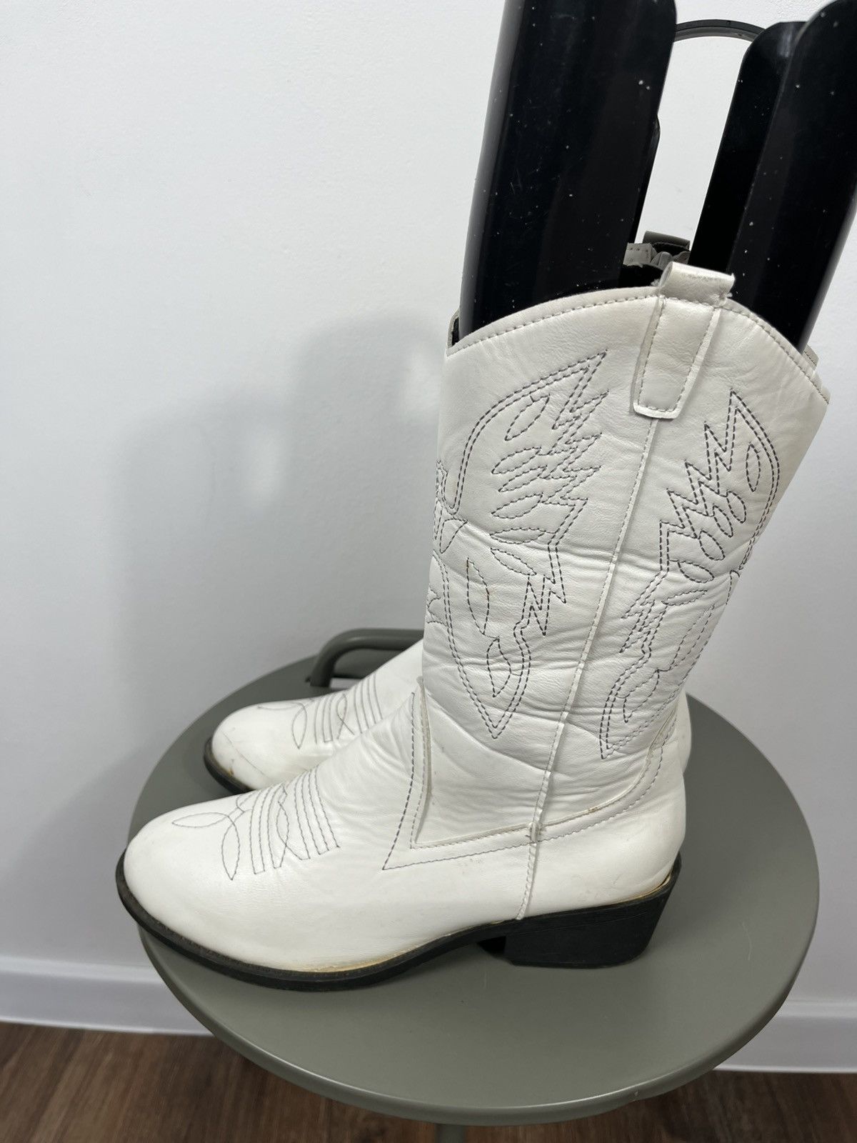 Other Women’s White Western Cowboy Boots EU 41 Faux Leather Size US 10 / IT 40 - 10 Thumbnail