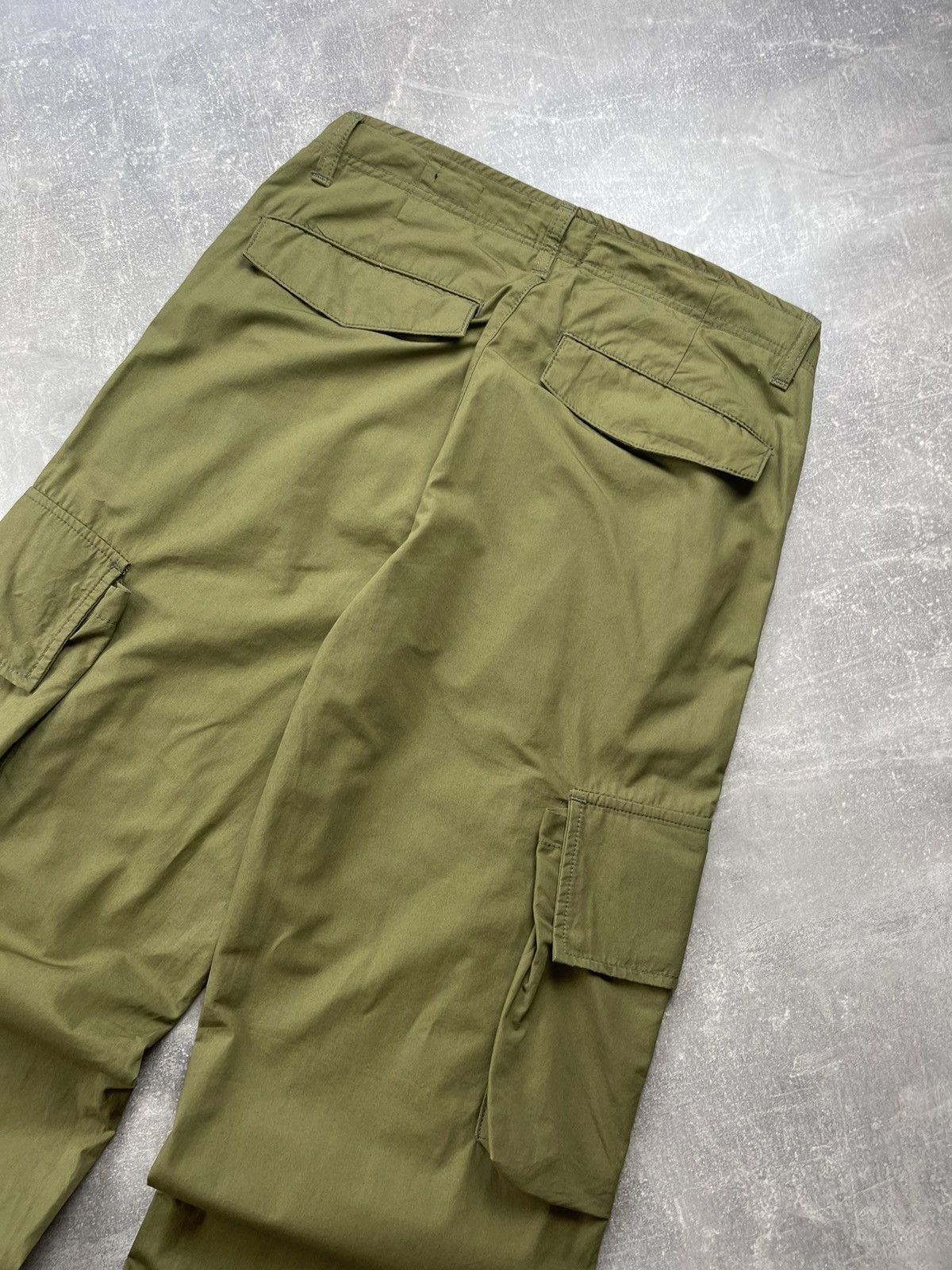 Other EIGHTYFIVE Wide Leg Cargo Olive Green Utility Military Pants Size US 31 - 8 Thumbnail