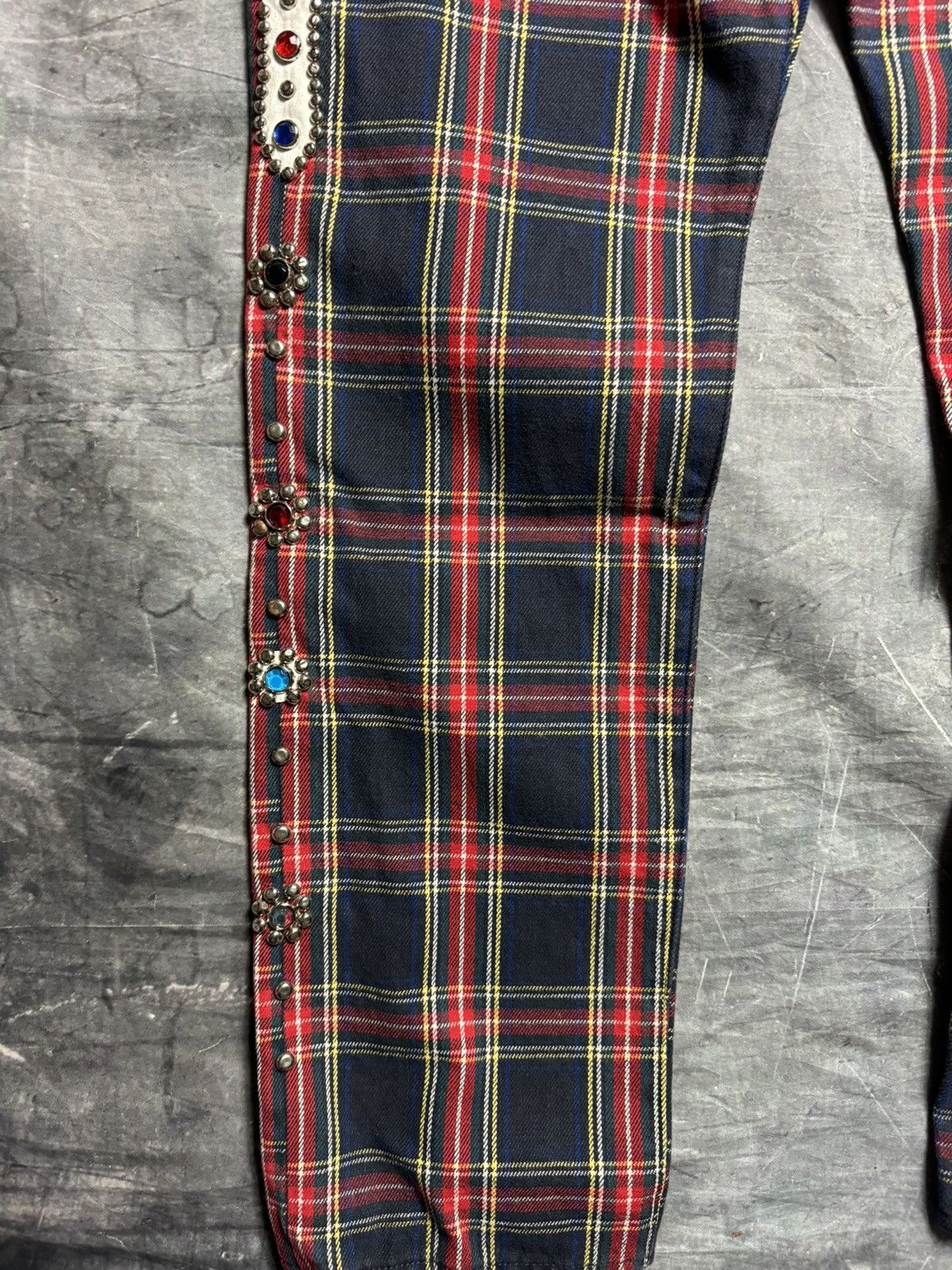 Kapital 11oz Tartan Check 5P Monkey Cisco Pants Size US 30 / EU 46 - 4 Thumbnail