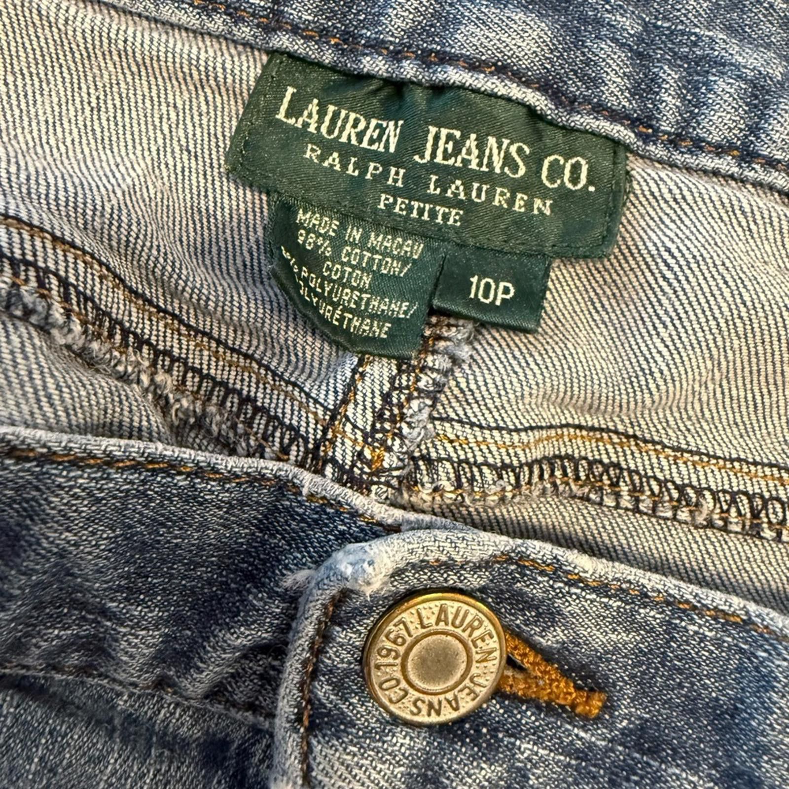 Other Lauren Jeans Co. Ralph Lauren distressed denim jeans SZ 10P Size 32" / US 10 / IT 46 - 5 Thumbnail