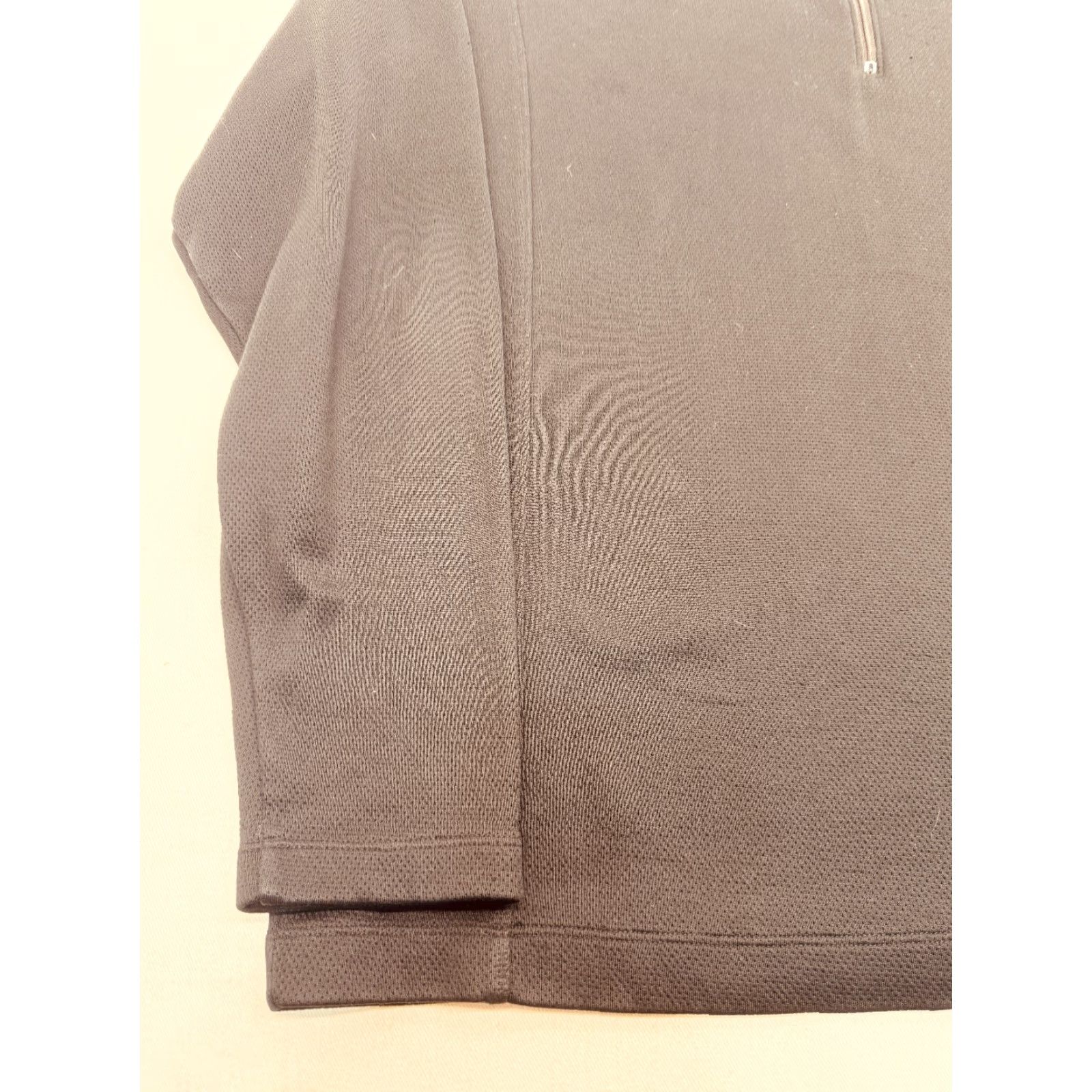 Nike Nike Golf Mens Sport Quarter-Zip Pullover 400099-10 Black 2XL Cotton Polyester Blended Fabric Long Sleeve Stand-Up Collar Zip - Golf Activewear Mens Size US XXL / EU 58 / 5 - 3 Thumbnail
