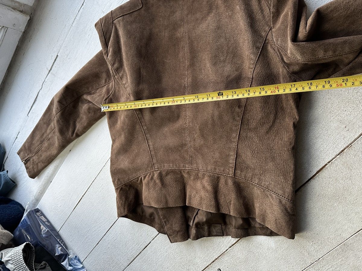 Other 🚨Y2K RICK OWENS TYPE DIRTY SLIM FIT ZIP LEATHER JACKET Size M / US 6-8 / IT 42-44 - 18 Thumbnail