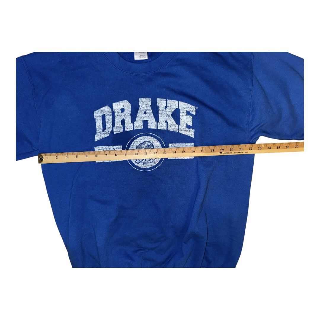 Gildan Drake University Bulldogs Crewneck Sweatshirt Spell Out Logo Size US L / EU 52-54 / 3 - 3 Thumbnail