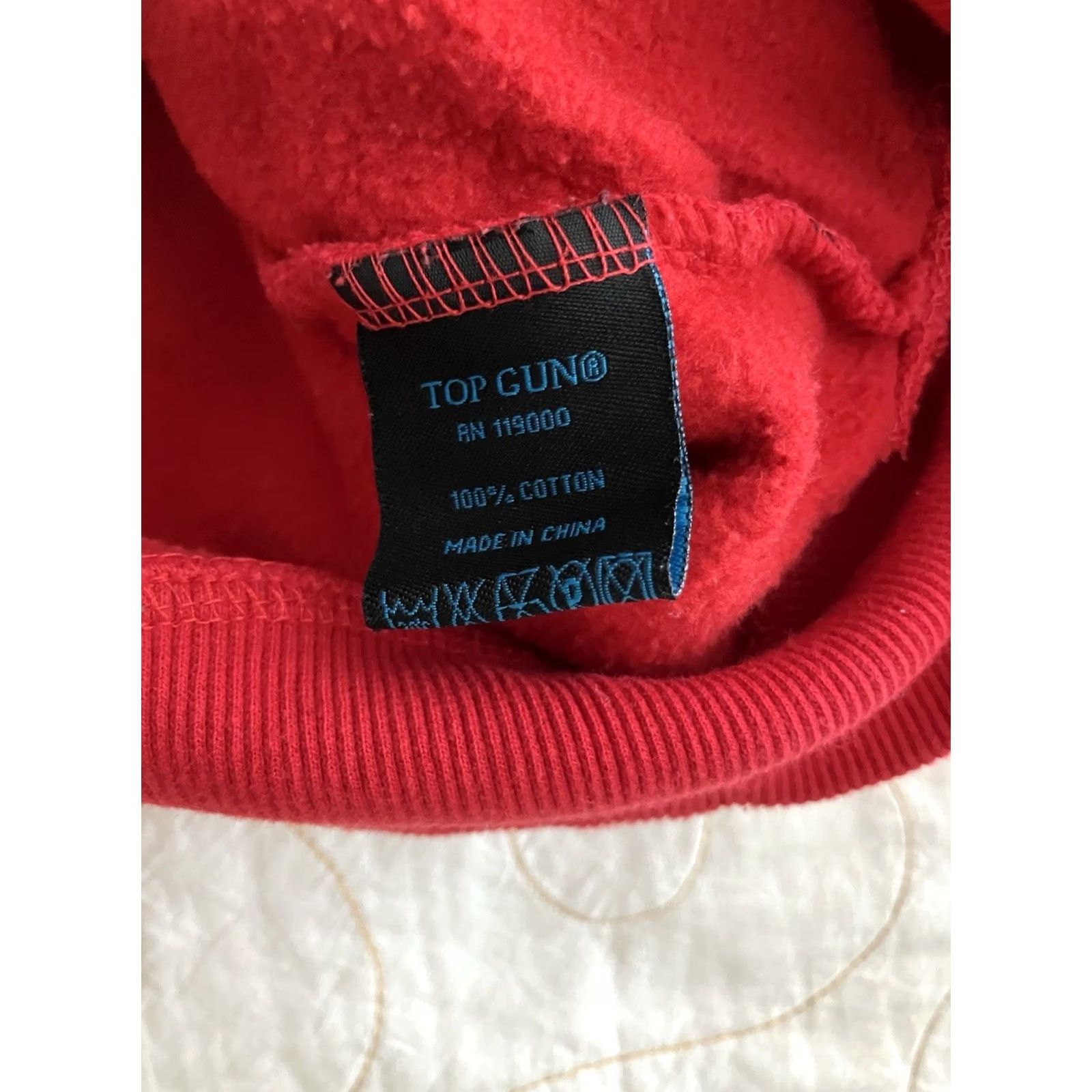 Vintage Top Gun Tomcat Patch Pullover Hoodie Red 3XL Men Hoodie Mens Regular Fit Hooded Patch Maverick F14 Cat Side Patches Movie Theme Vintage: No Size US XXL / EU 58 / 5 - 6 Thumbnail
