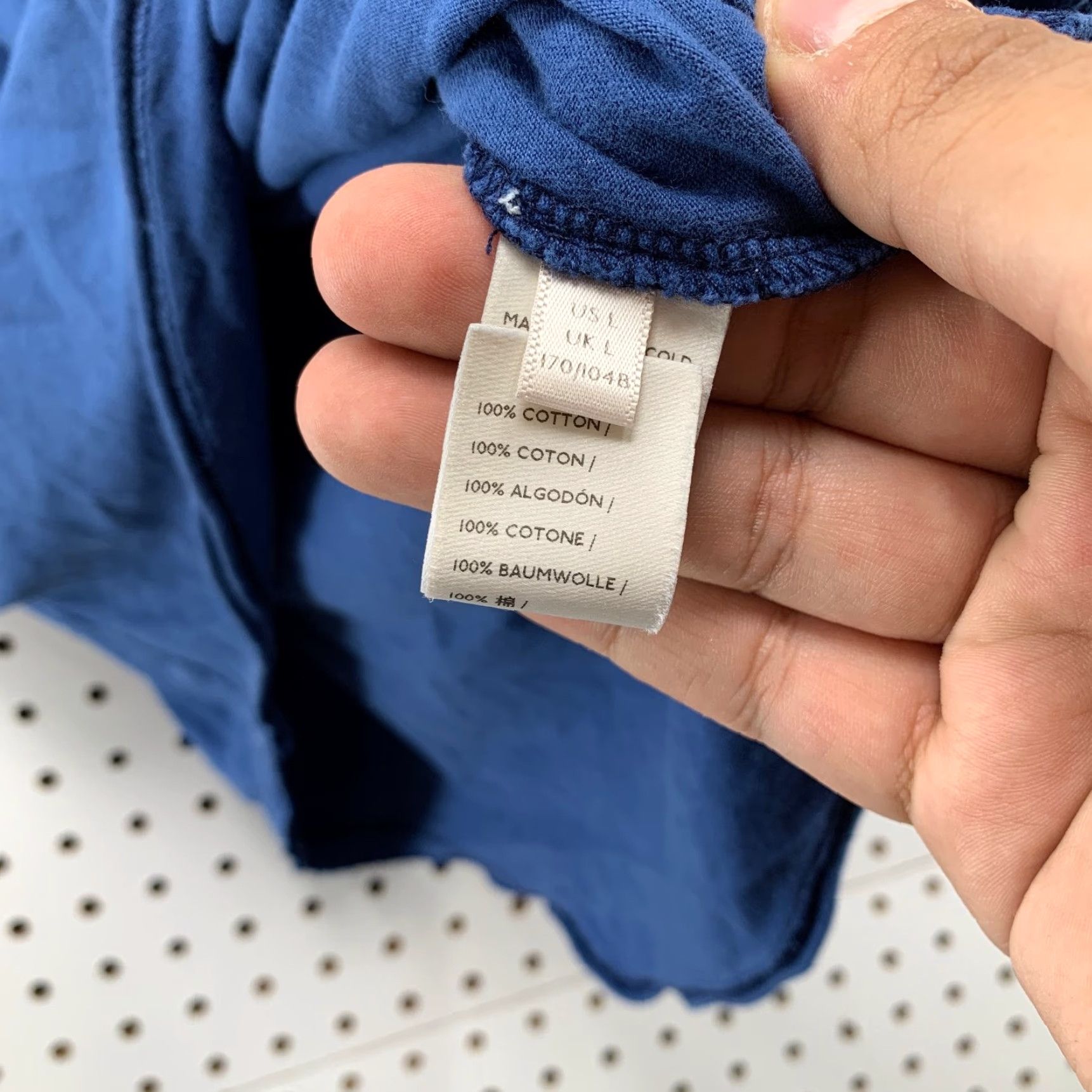 Vintage We The Free Top Womens Large Blue 3/4 Sleeve Pullover Size L / US 10 / IT 46 - 5 Thumbnail