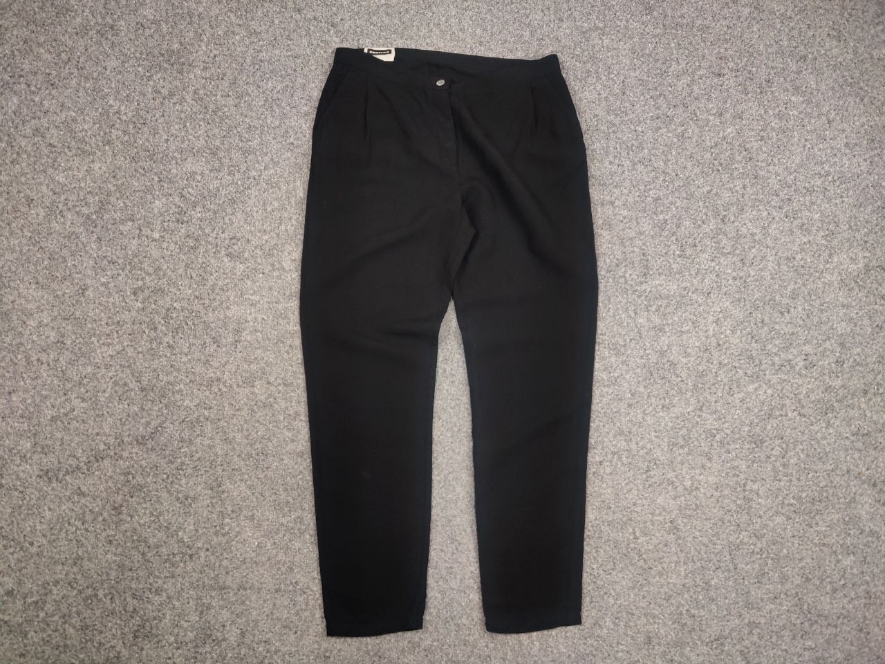 Freitag Freitag E152 Female Linen Blend Black Ankle Pants Size 30" / US 8 / IT 44 - 3 Thumbnail
