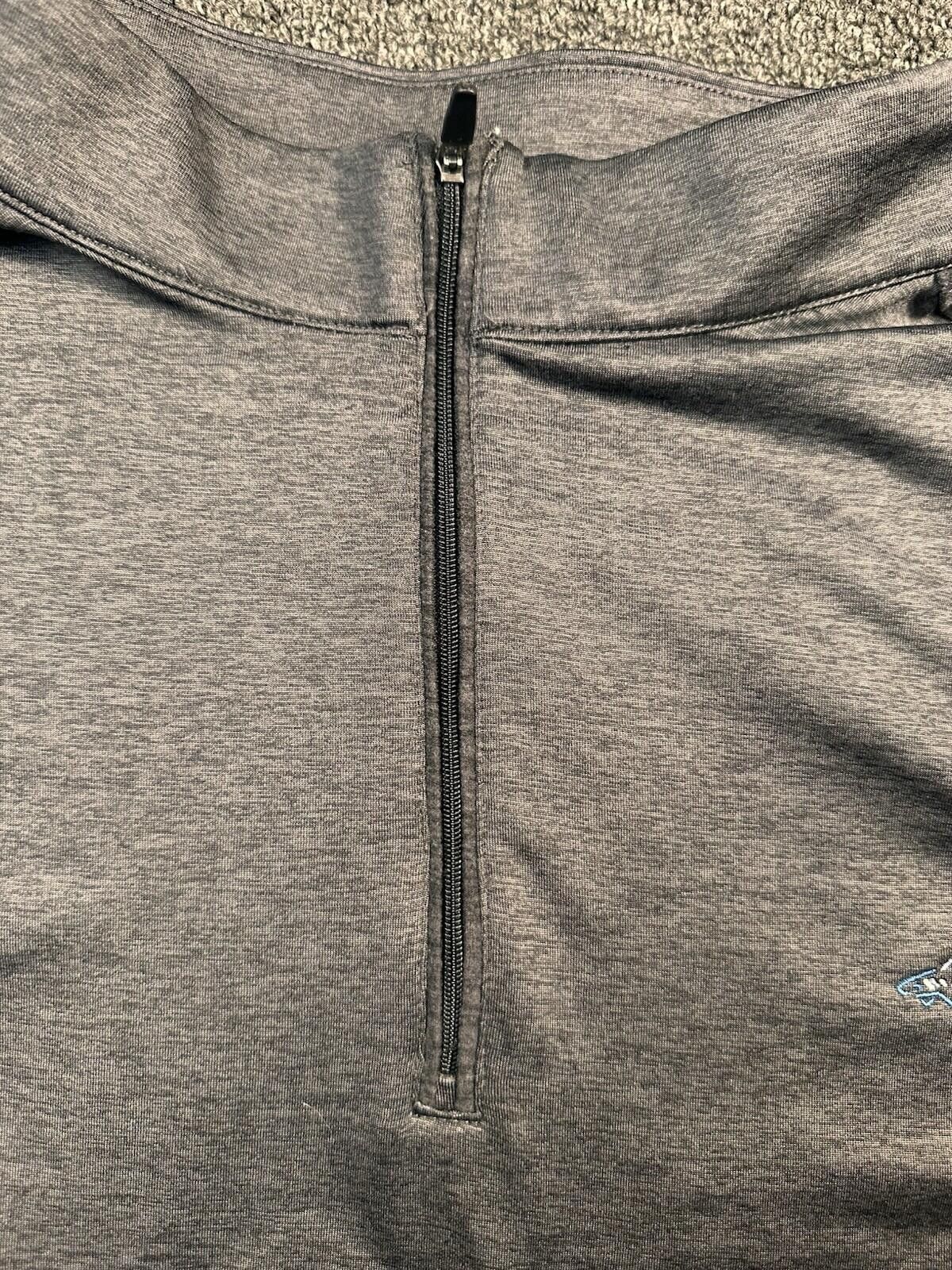 Greg Norman Greg Norman Men's Dark Gray 1/4 Zip Collared Polo XXL Size US XXL / EU 58 / 5 - 6 Thumbnail