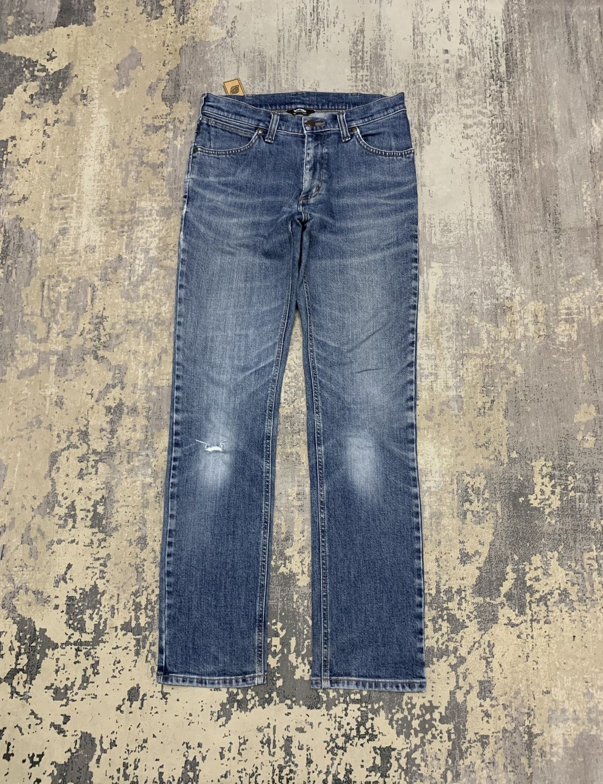 VINTAGE WRANGLER DISTRESSED DENIM JEANS W30x30.5