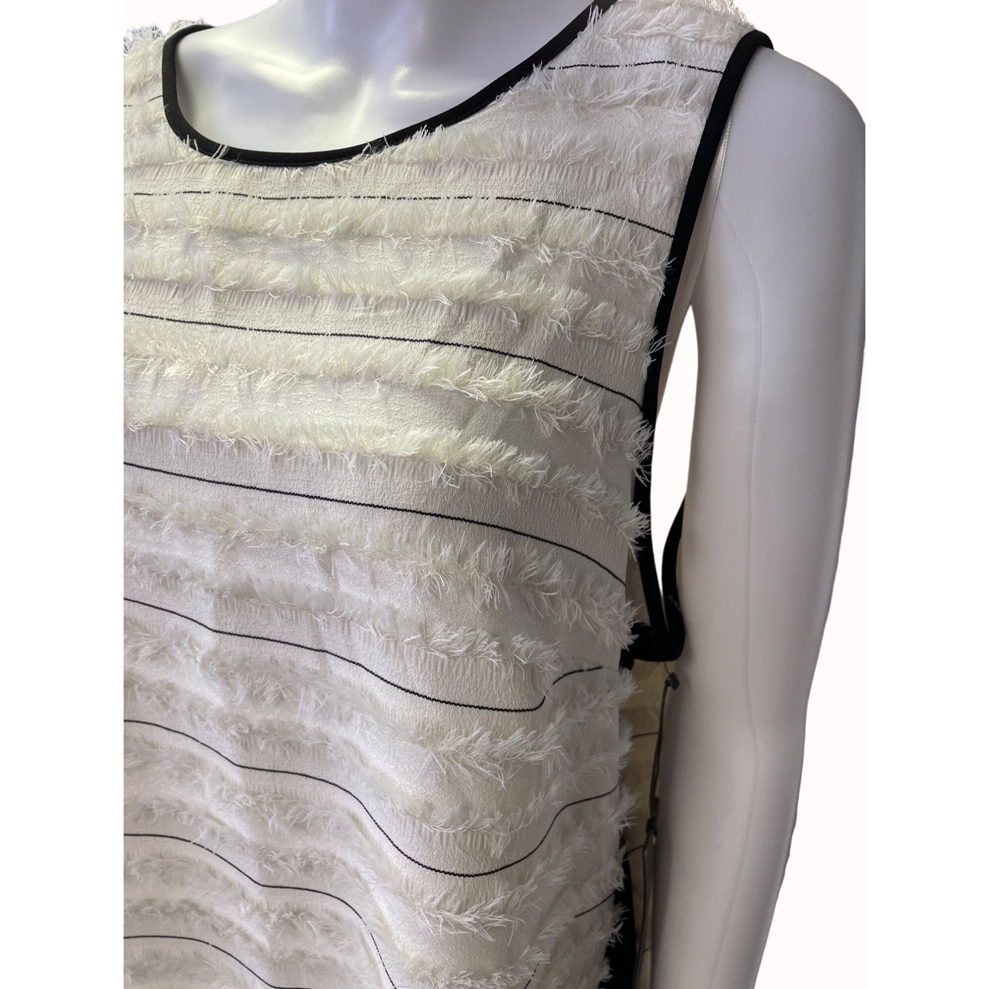 Vince Camuto Vince Camuto Women's Off White/ Black Sleeveless Dress Size Size XXL / US 16-18 / IT 52-54 - 2 Thumbnail