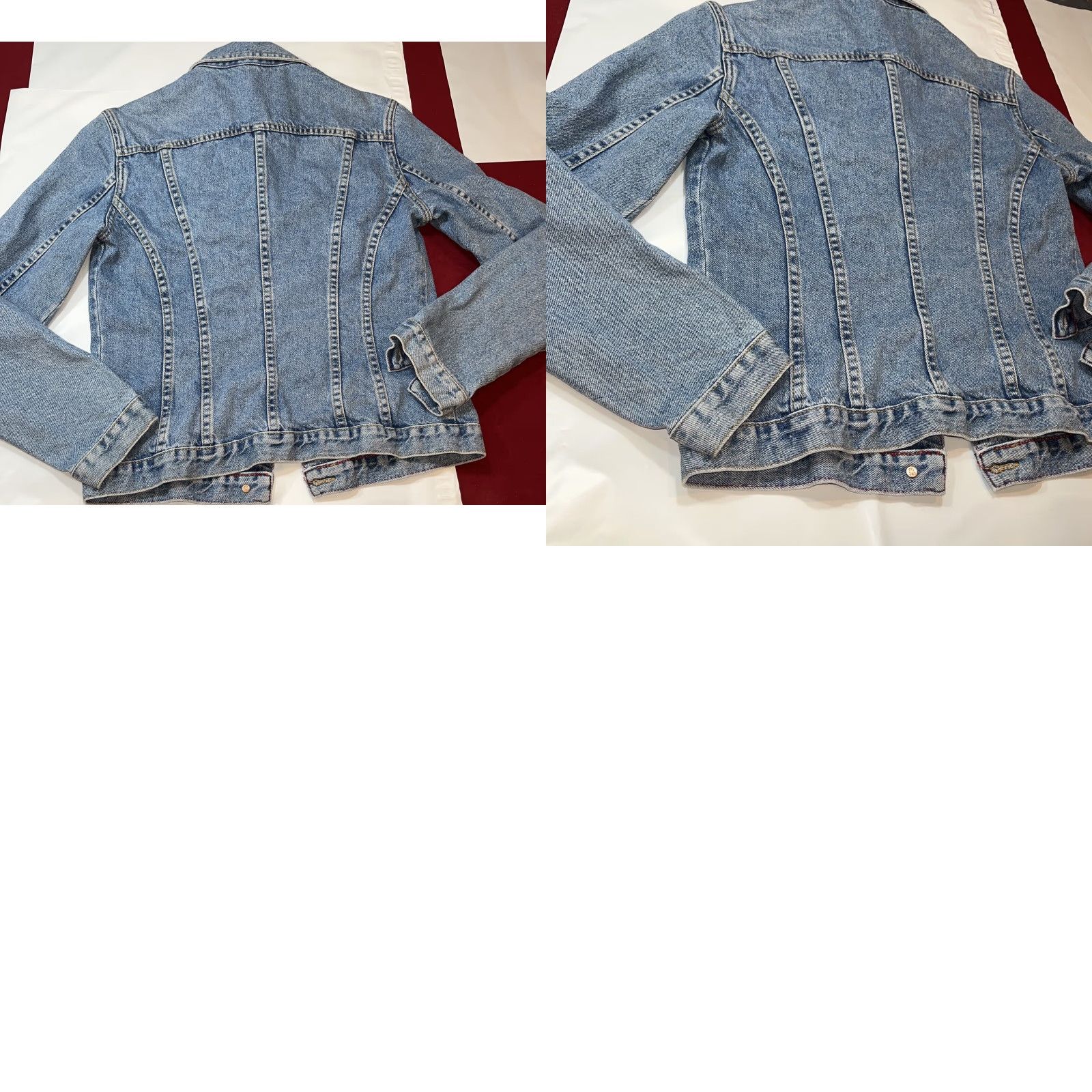 Vintage Sundance Denim Jacket Women Blue Cotton Cropped Button Up Jeans Small Western Trucker Coat Point Collar Regular Fit Vintage No Size 28" / US 6 / IT 42 - 9 Thumbnail