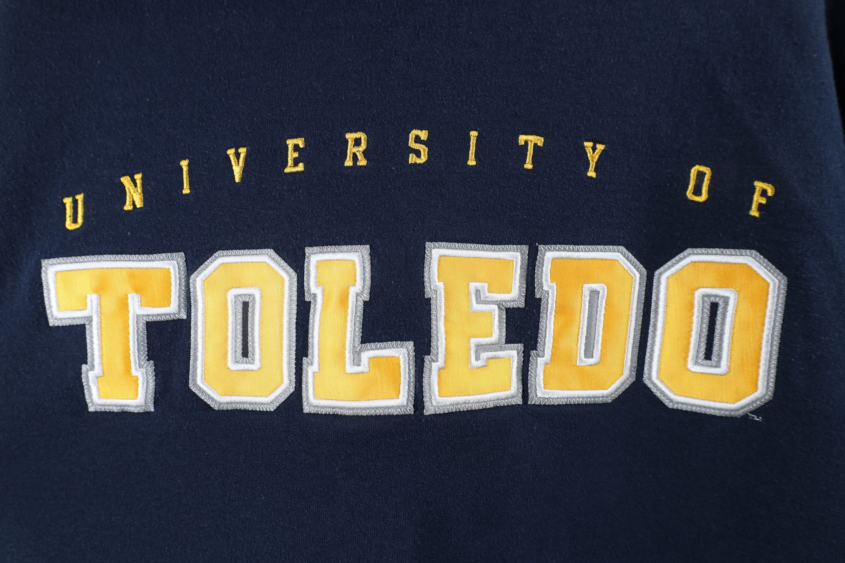 Champion × Vintage Vintage 90s Champion Spell Out University of Toledo Hoodie Size US M / EU 48-50 / 2 - 5 Thumbnail