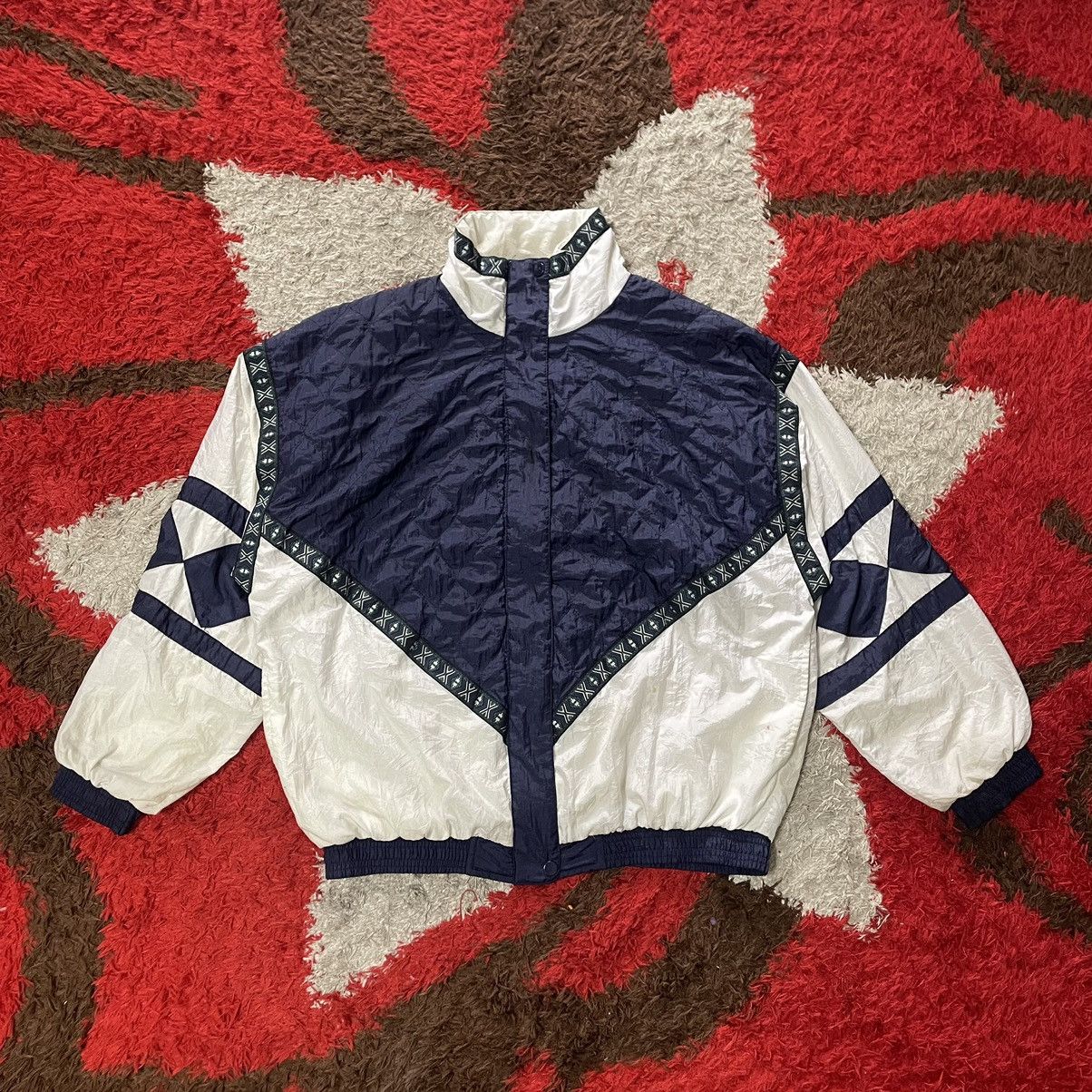 Japanese Brand × Vintage 🔥Vintage Jeneve Two Tone Full Zipper Training Light Jacket Size US M / EU 48-50 / 2 - 1 Thumbnail