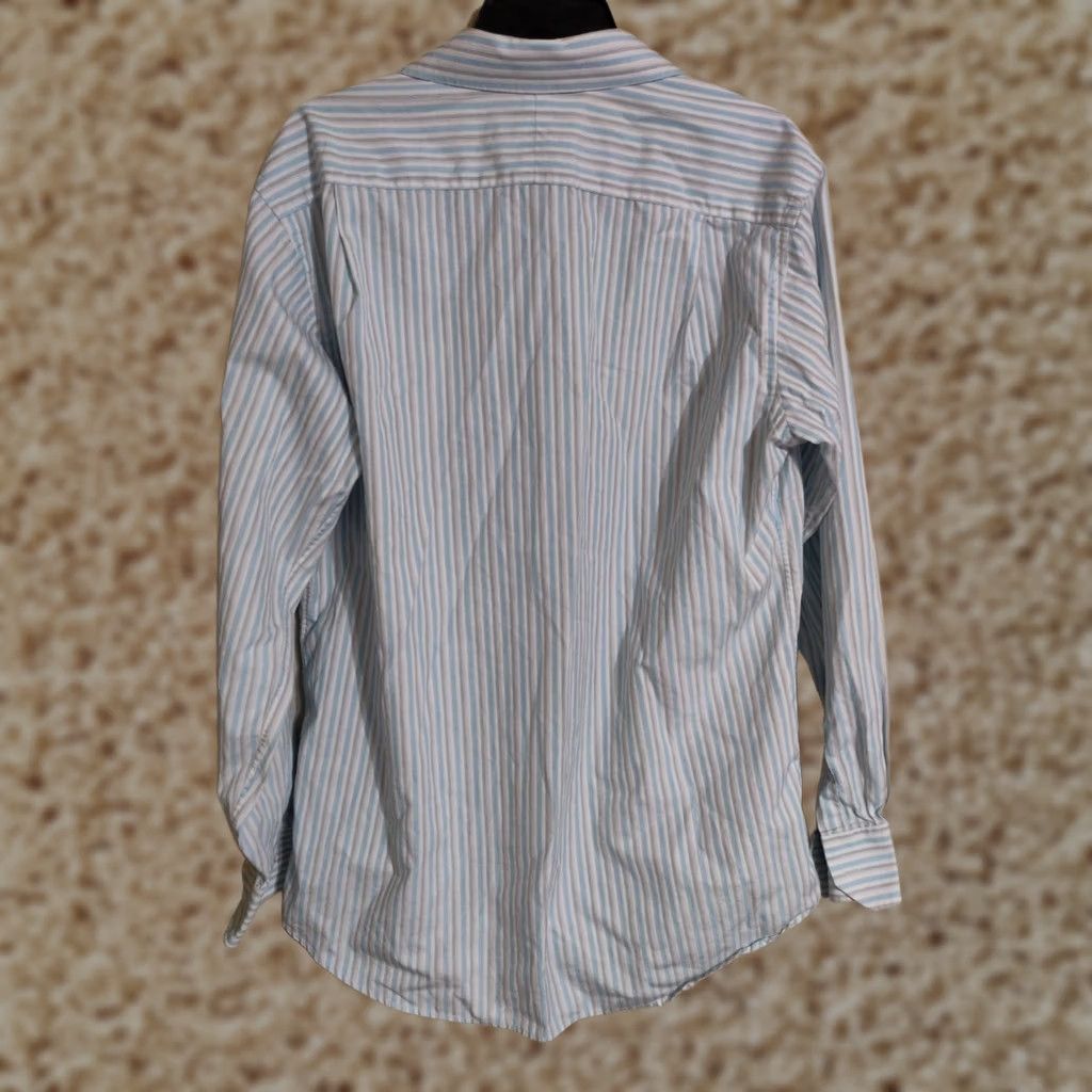 Tommy Bahama Tommy Bahama Dress Shirt Cotton L/S Striped Casual Modern Island Cotton 15.5 34-35 Men’s Blue Size US L / EU 52-54 / 3 - 1 Thumbnail