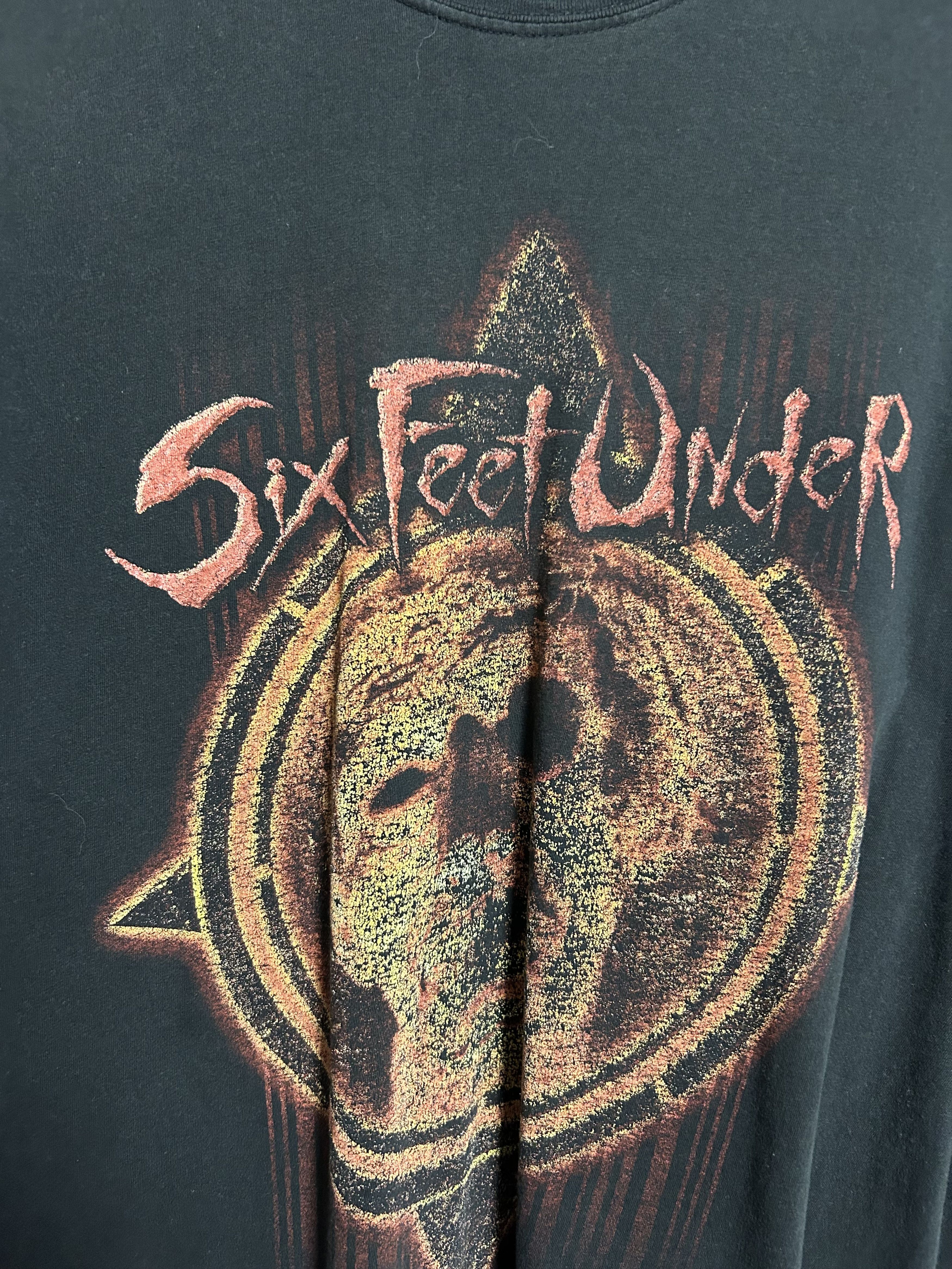 Band Tees Six Feet Under 2002 2003 Vintage Rock Band Tour Tee Size US L / EU 52-54 / 3 - 3 Thumbnail