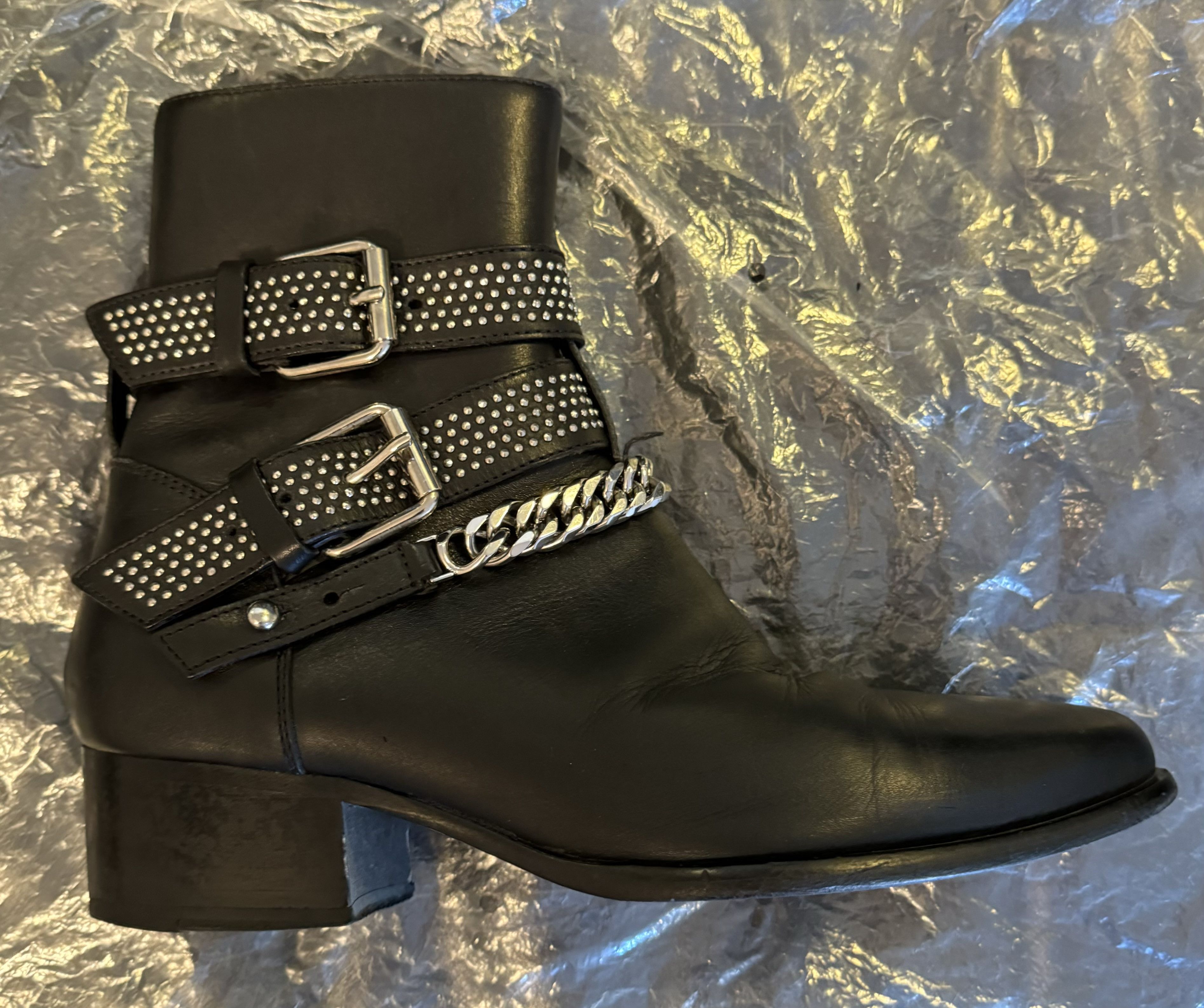 Amiri AMIRI MOTO CHAIN LTHR BOOT Size US 7.5 / EU 40-41 - 2 Thumbnail