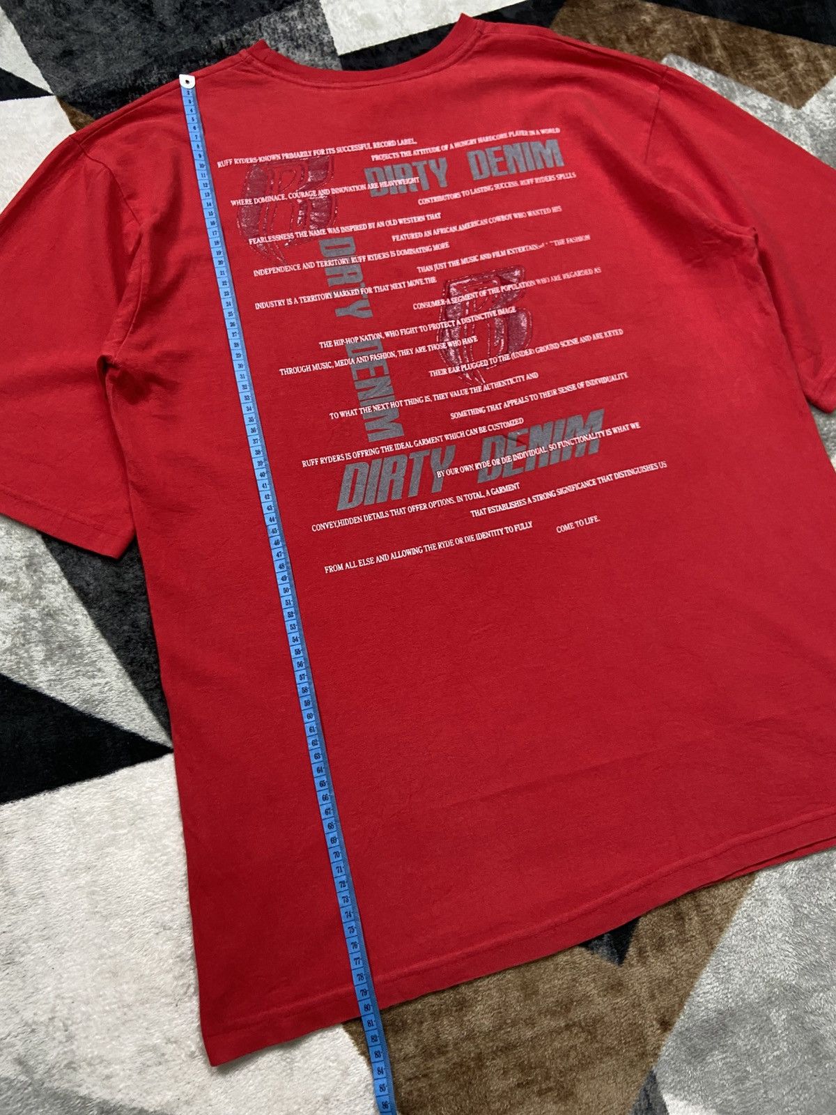 Ruff Ryders Vintage 2000s Ruff Ryders Ryde or Die Tee Red HipHop Crew OG Size US XL / EU 56 / 4 - 9 Thumbnail