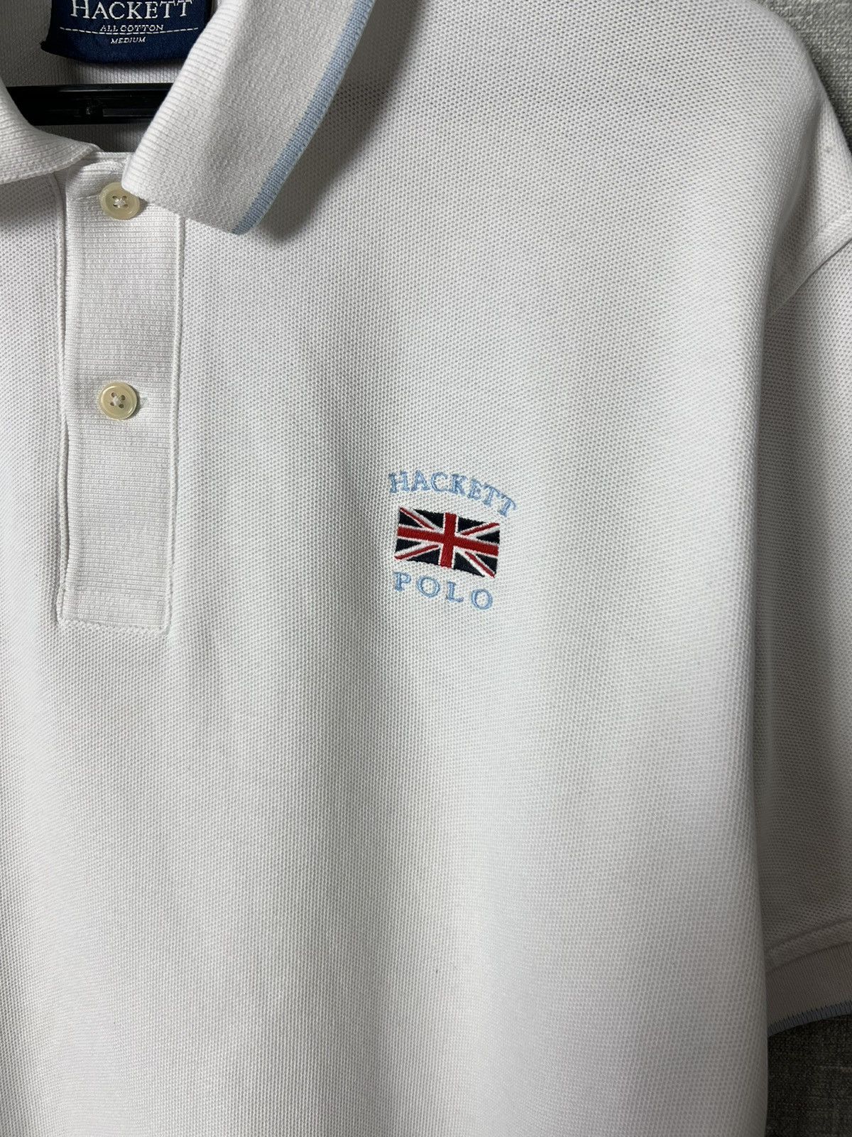 Hackett Rare Hackett Polo #2 Great Britain Flag Big Logo T-Shirt Size US M / EU 48-50 / 2 - 11 Thumbnail