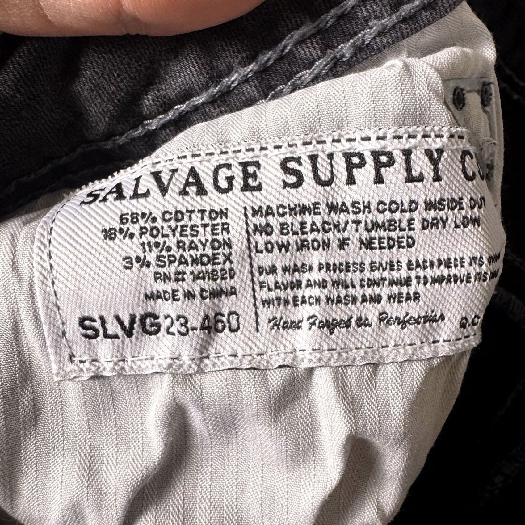 Vintage Salvage Supply Co. Jeans Men 40R Mayhem Straight Regular Premium Denim 23-460 - Mid Rise Size US 40 / EU 56 - 5 Thumbnail