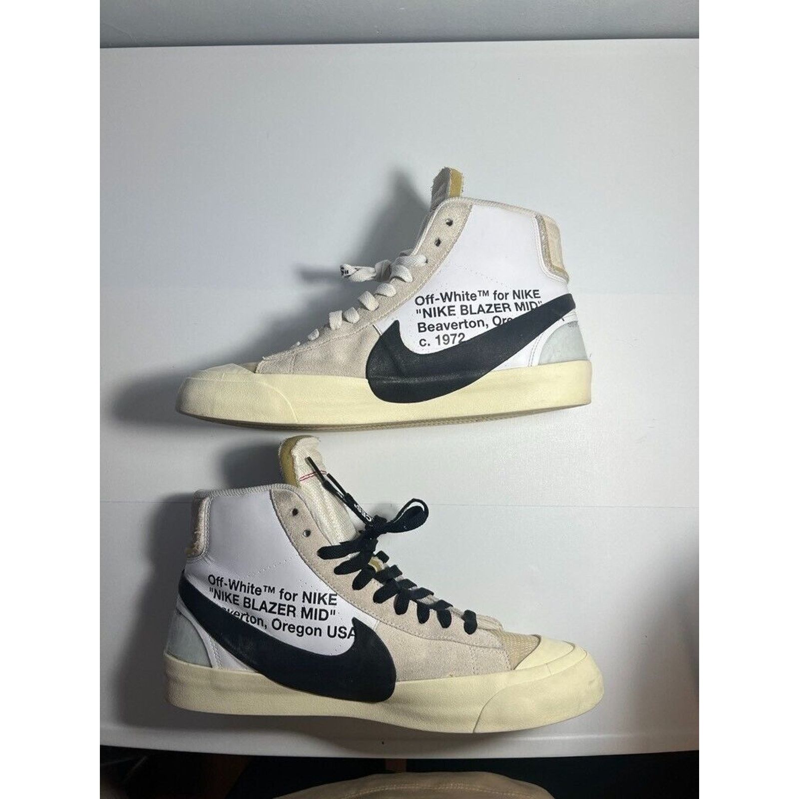 Nike Size 10 - Nike Blazer Mid x OFF-WHITE The Ten 2017 Size US 10 / EU 43 - 2 Thumbnail