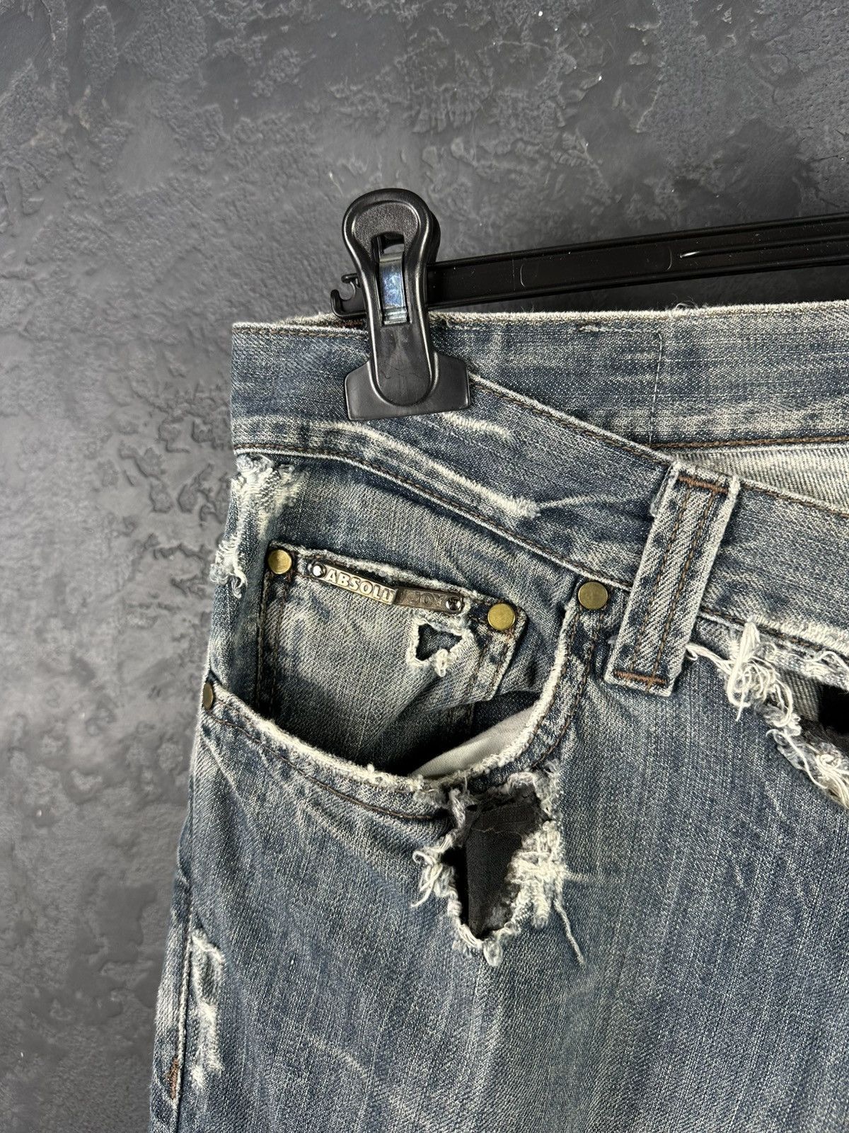Absolut Joy Absolut Joy Distressed Faded Denim Jeans Size US 34 / EU 50 - 4 Thumbnail