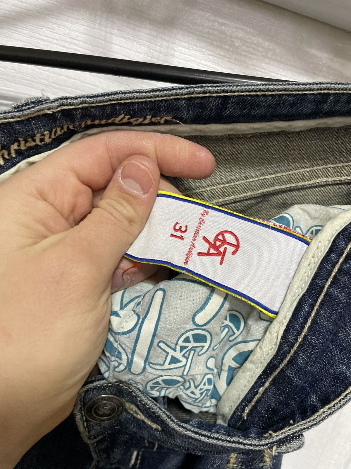 Japanese Brand × Vintage Vintage Ed Hardy by Christian Audigier Japanese Dragon Jeans Size US 31 - 4 Thumbnail