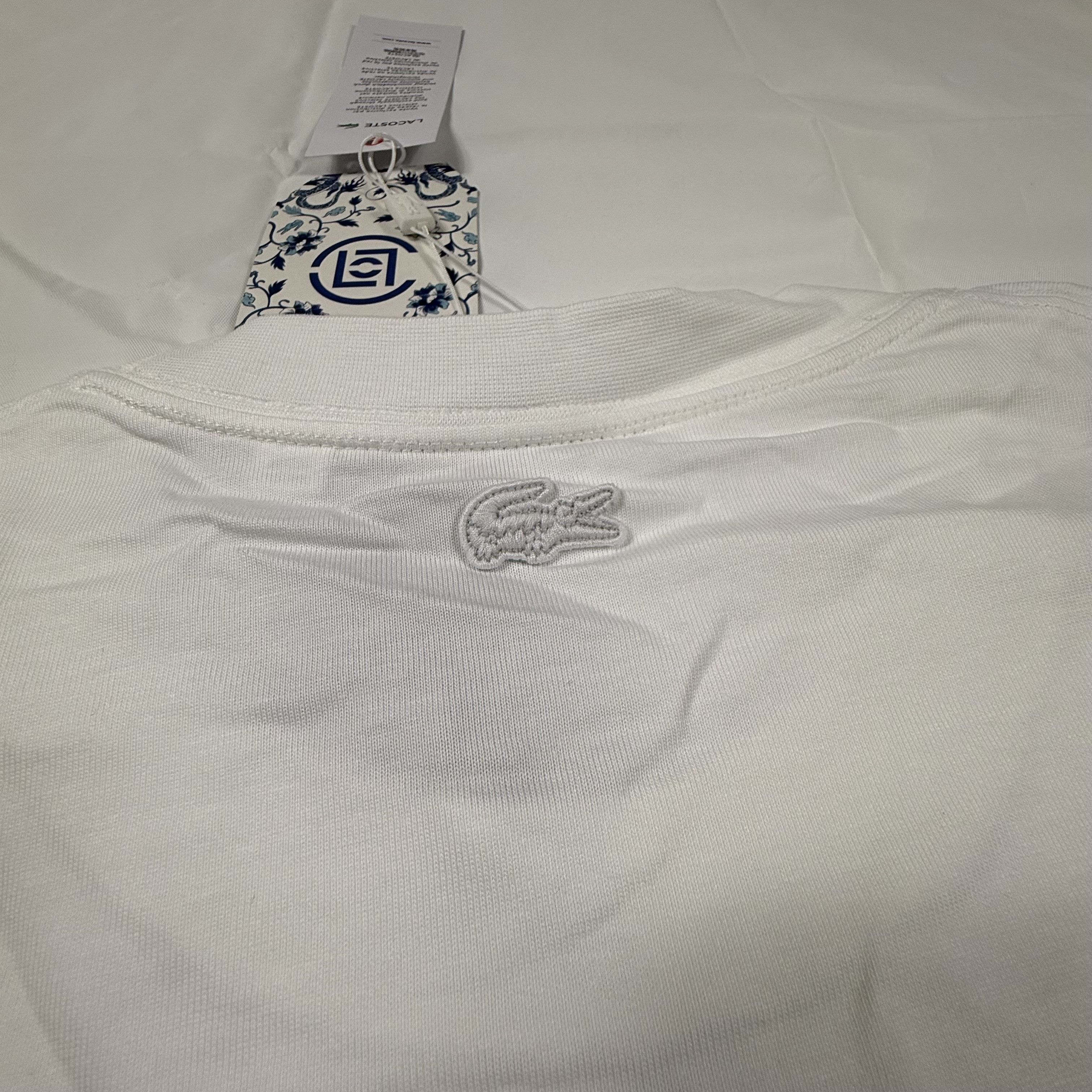 CLOT × Lacoste Lacoste x CLOT White Blue Crocodile Graphic T-Shirt XL NEW Size US XL / EU 56 / 4 - 15 Thumbnail