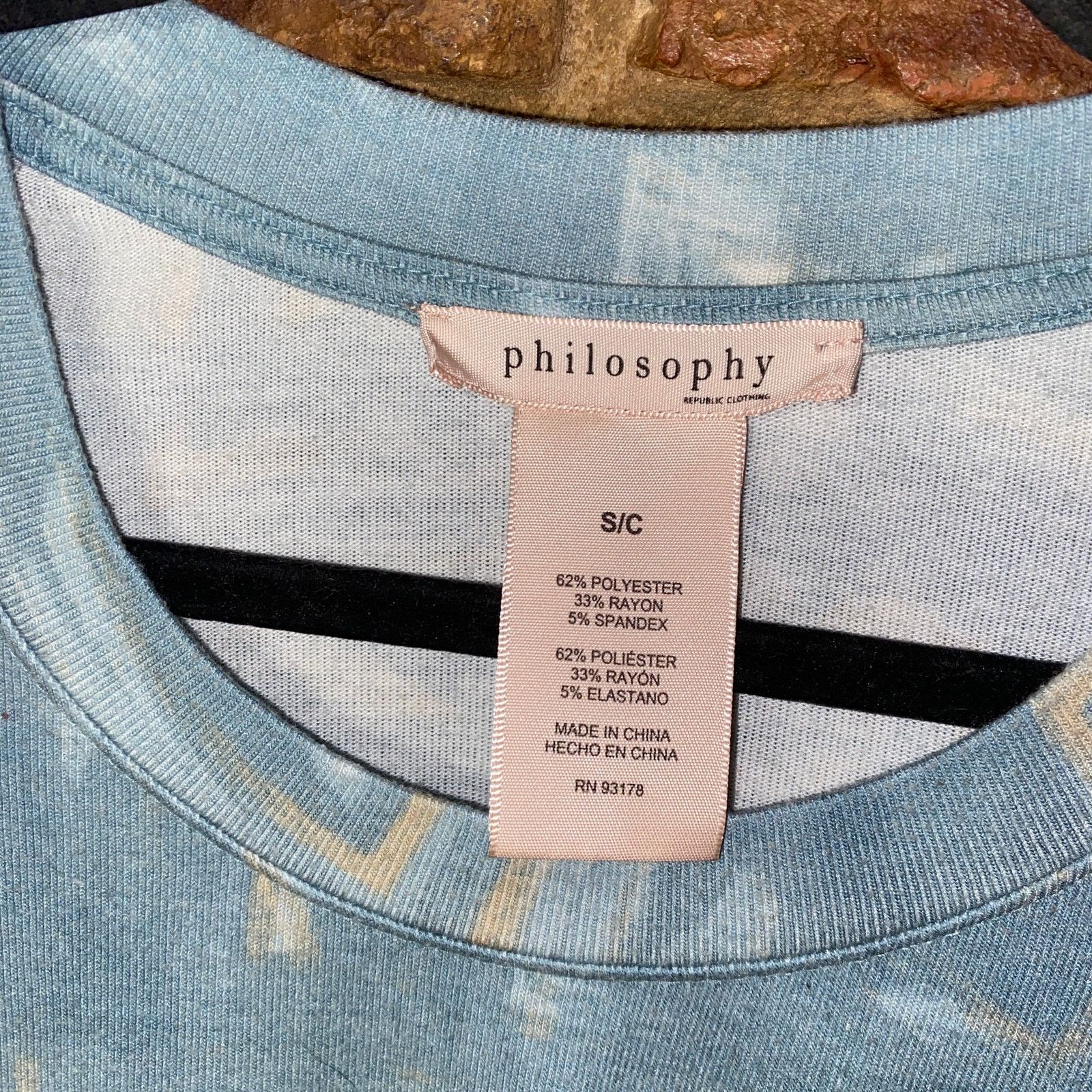 Other Philosophy Blue Barrow Print Sharkbite Sweatshirt Small Size S / US 4 / IT 40 - 5 Thumbnail