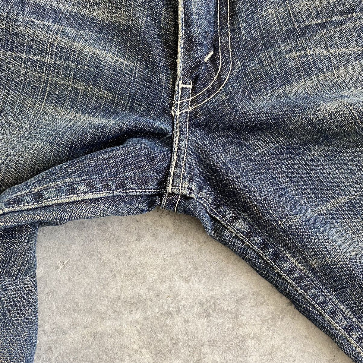 Levi's Vintage Levis 517 Mud Washed Flared Denim Jeans Size US 27 - 9 Thumbnail