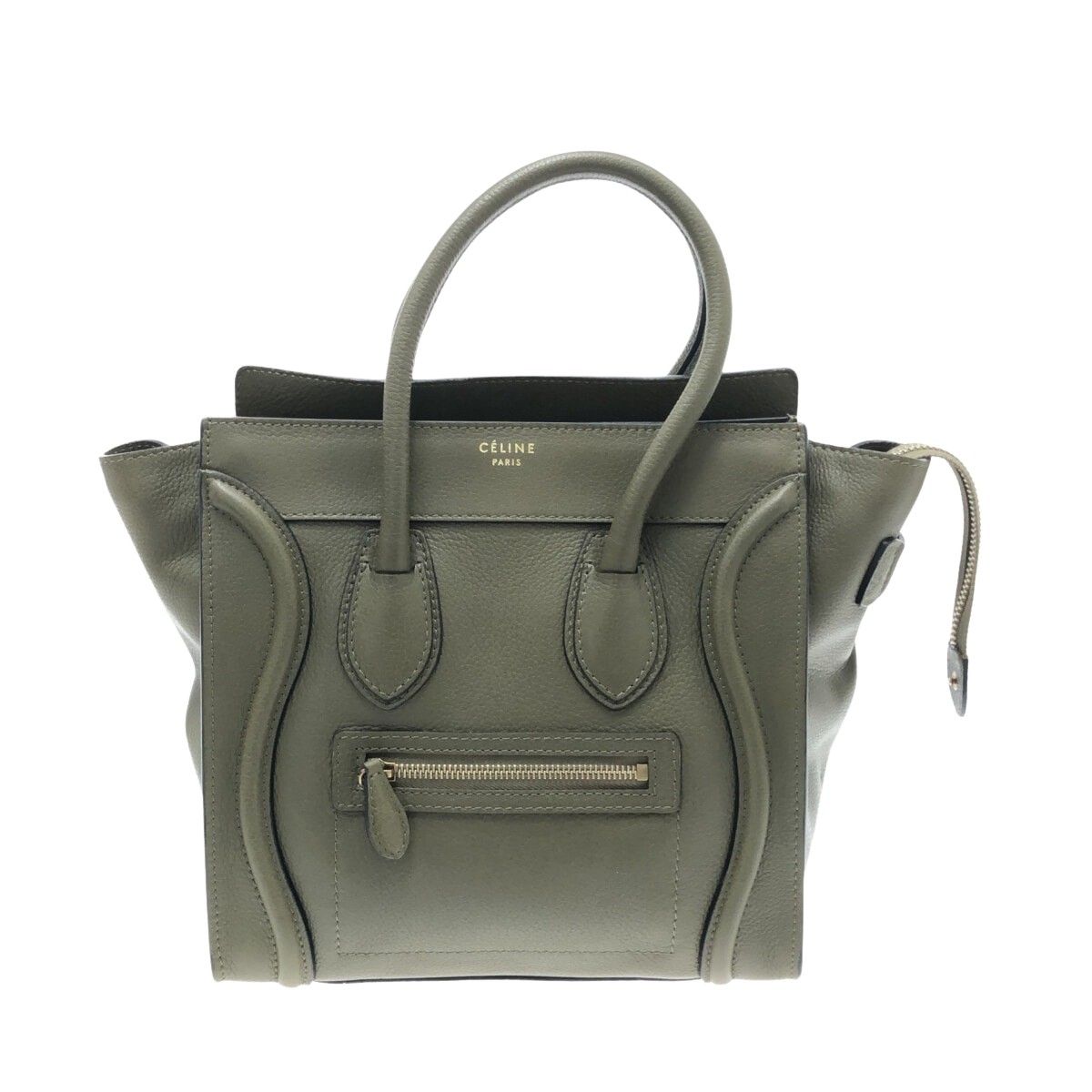 image of Celine Céline Luggage Handbag in Khaki, Women's