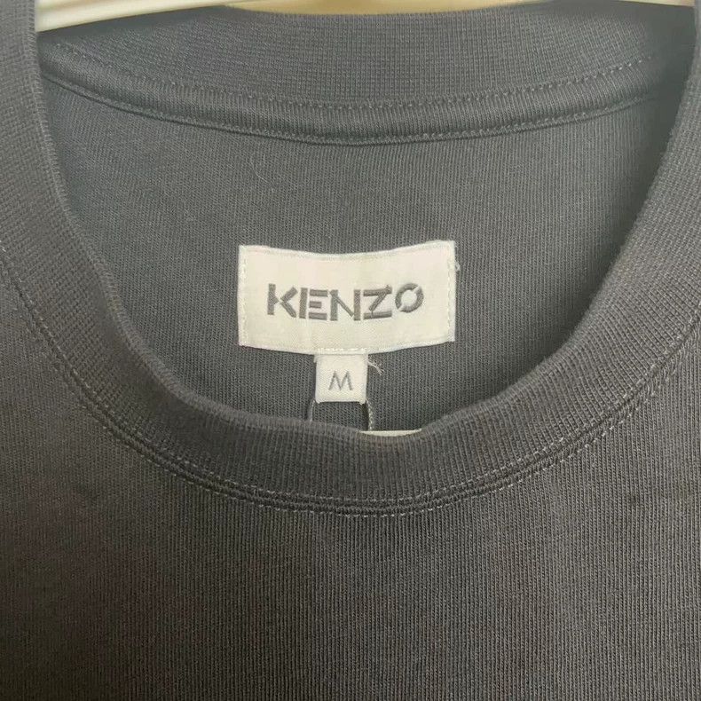 Kenzo KENZO Black cotton short-sleeve T-shirt with tiger head pa Size US M / EU 48-50 / 2 - 3 Thumbnail