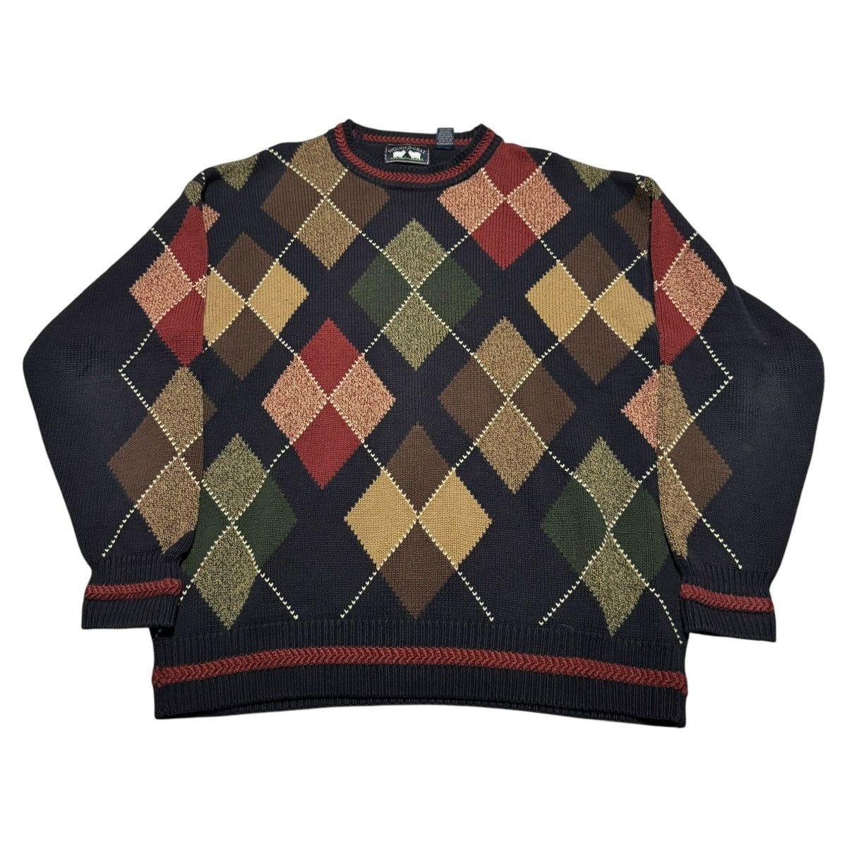 Vintage Vintage Woods & Gray Argyle Diamond Sweater Men's Large Size US L / EU 52-54 / 3 - 1 Thumbnail