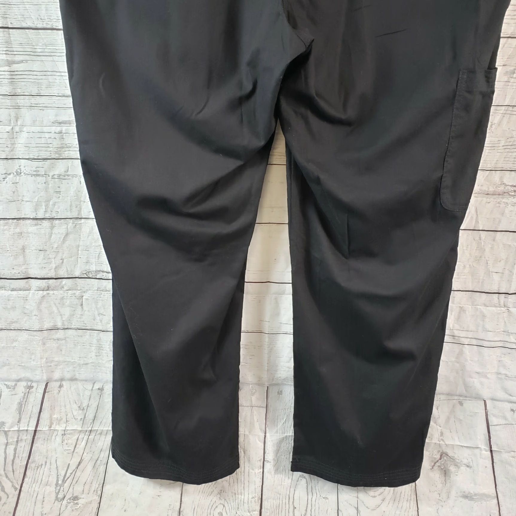 Koio Koi Womens Morgan Scrub Pants 3X Black - Solid Cotton Blend, 30" Inseam, Waist 22", Rise 13" - New with Tags, V2 Size 40" / US 18 - 5 Thumbnail