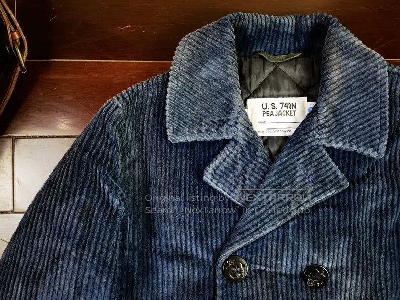 Schott Schott Navy trench coat Navy coat 740 double-breasted blaz Size US S / EU 44-46 / 1 - 2 Thumbnail