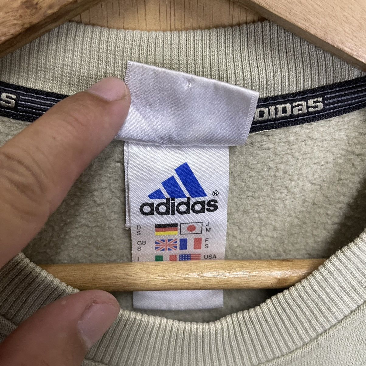 Adidas × Vintage 90s Adidas Big Logo Embroidery Pullover Crewneck Sweatshirt Size US L / EU 52-54 / 3 - 11 Thumbnail