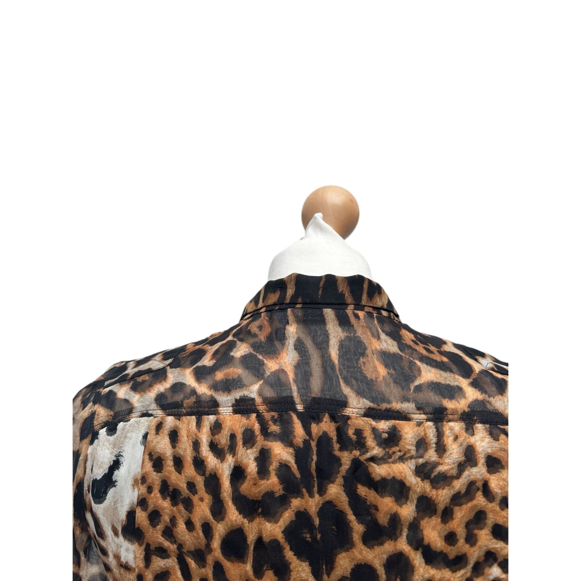 Yves Saint Laurent Tom Ford Leopard Silk Dress Size XS / US 0-2 / IT 36-38 - 7 Thumbnail