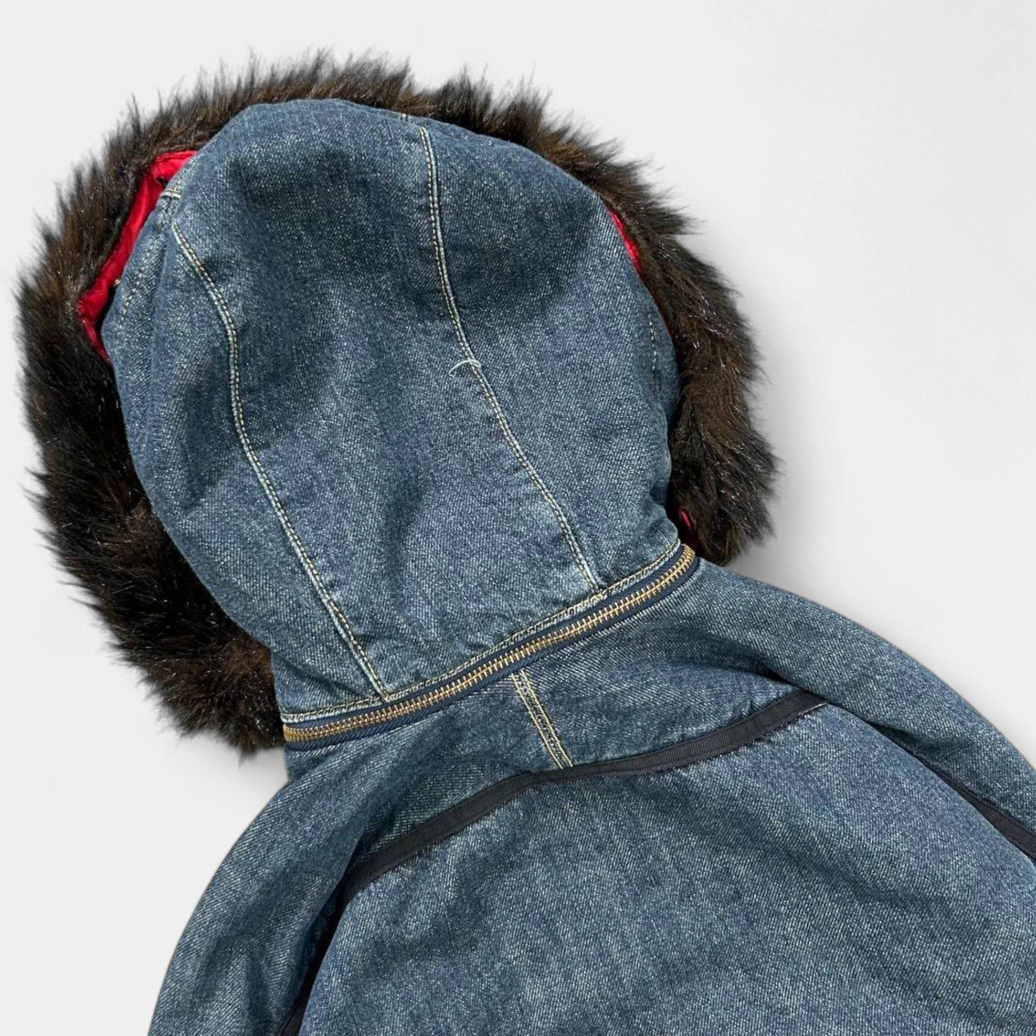 Levi's Levi's Engineered Denim Bomber Jacket with Fur Hood Size US S / EU 44-46 / 1 - 7 Thumbnail