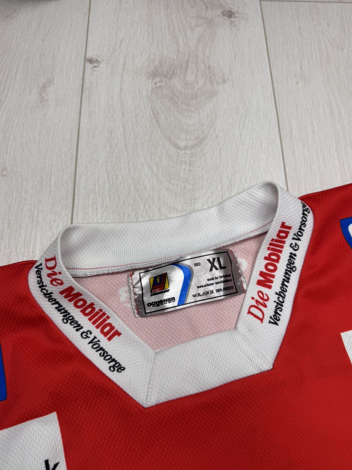 NHL OCHSNER Ehc Dubendorf #4 FRANK Swiss Hockey Jersey Size XL Size US XL / EU 56 / 4 - 6 Thumbnail