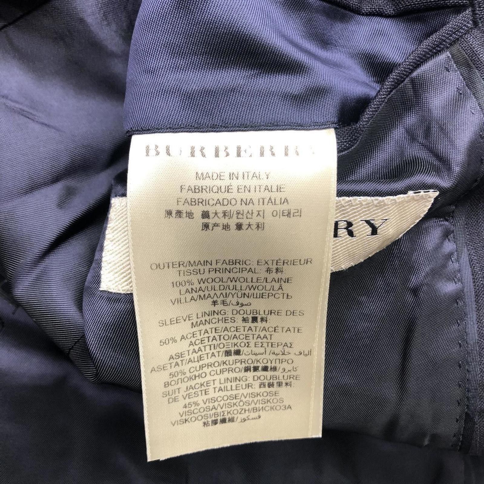 Burberry Burberry Wool Pinstripe Two Piece Suit Blazer Jacket Size 46R - 5 Thumbnail