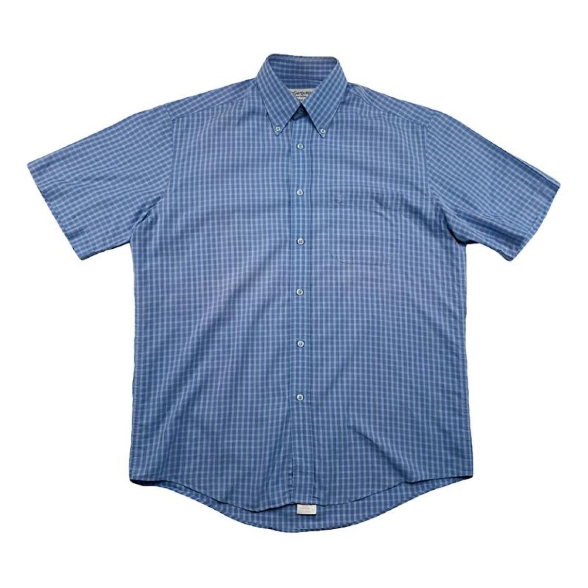 Yves Saint Laurent Blue Cotton Shirt Size XXL / US 16-18 / IT 52-54 - 1 Thumbnail
