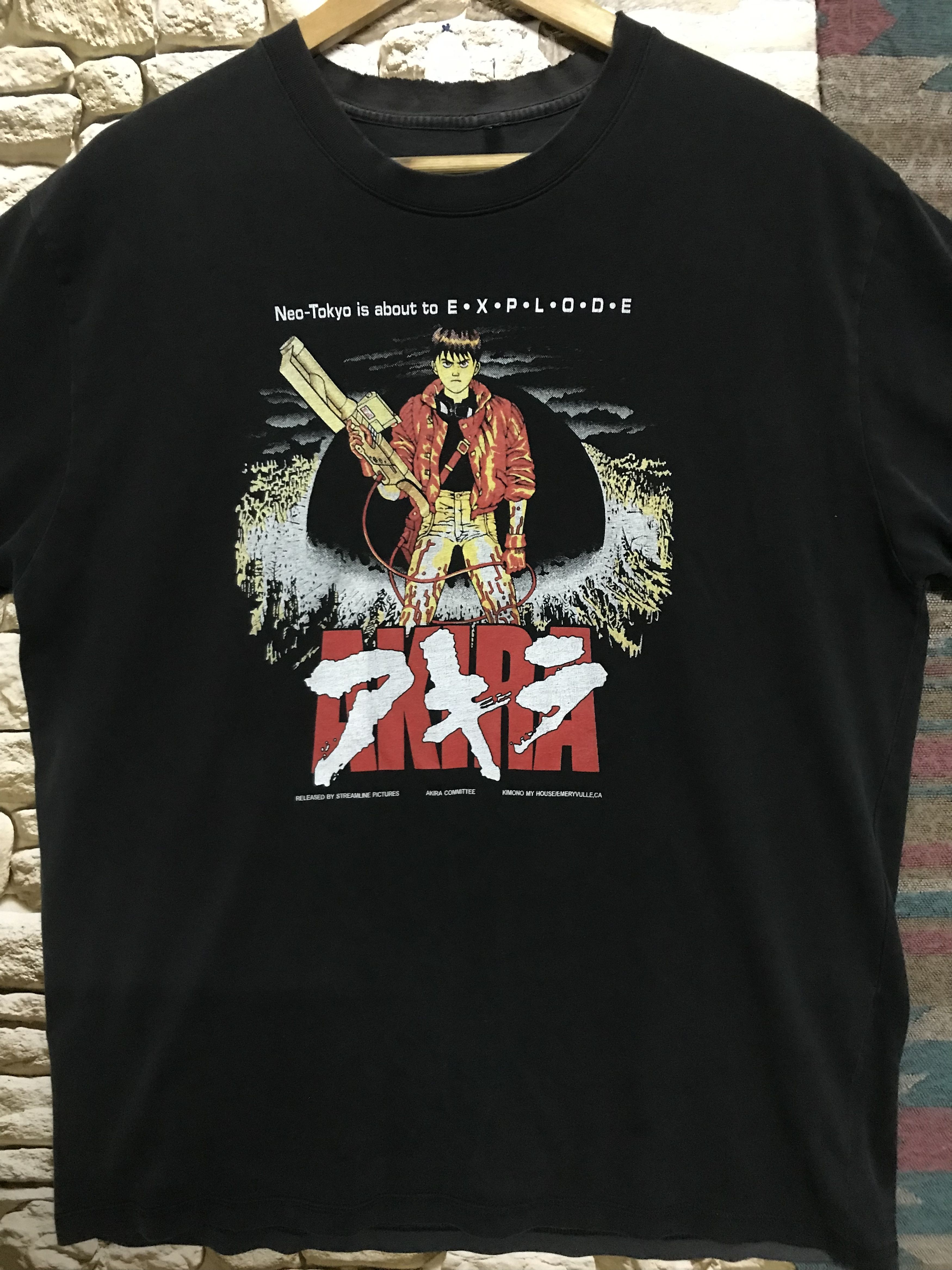 Japanese Brand Bootleg Akira Committee Distress Neck Size US L / EU 52-54 / 3 - 3 Thumbnail